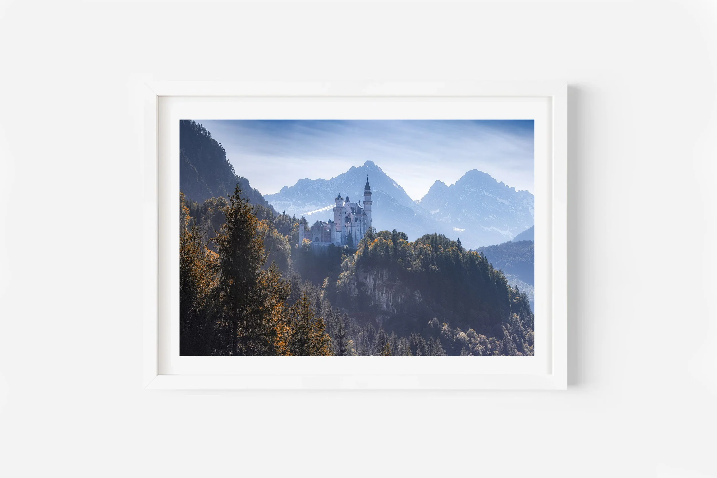 Sunset Neuschwanstein Castle Germany Tegelberg Print