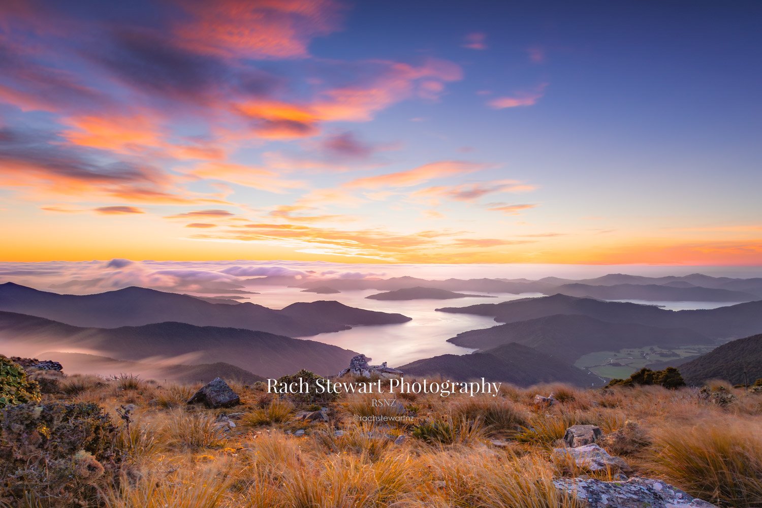 Mount Stokes Marlborough Sunrise NZ Print