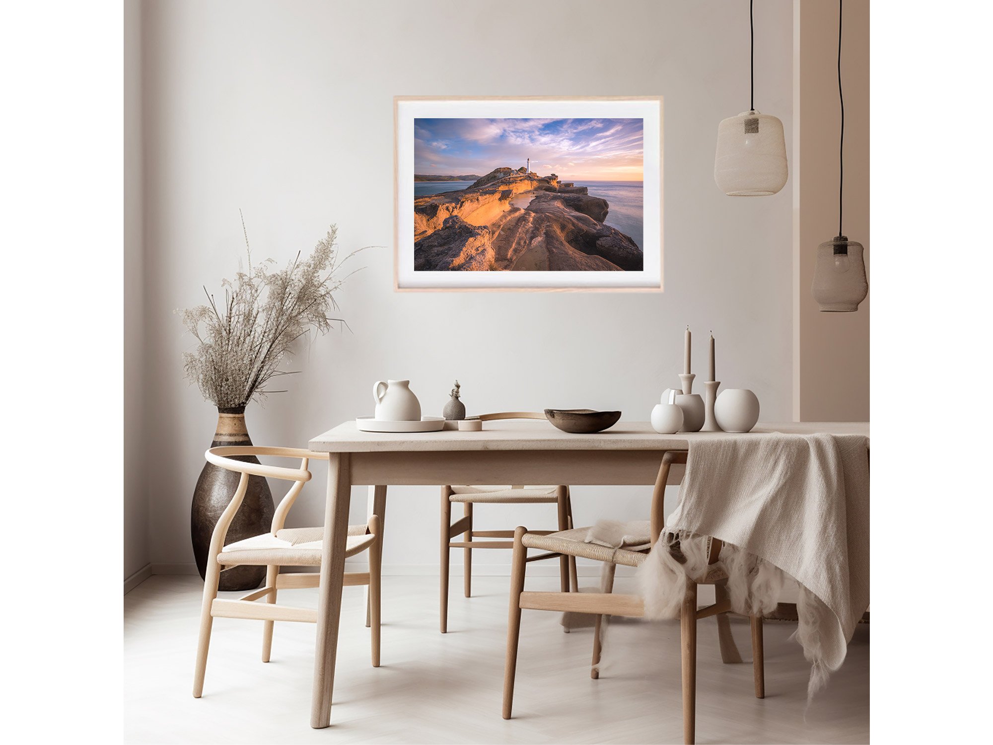 Castlepoint Lighthouse Sunrise Print Wairarapa New Zealand