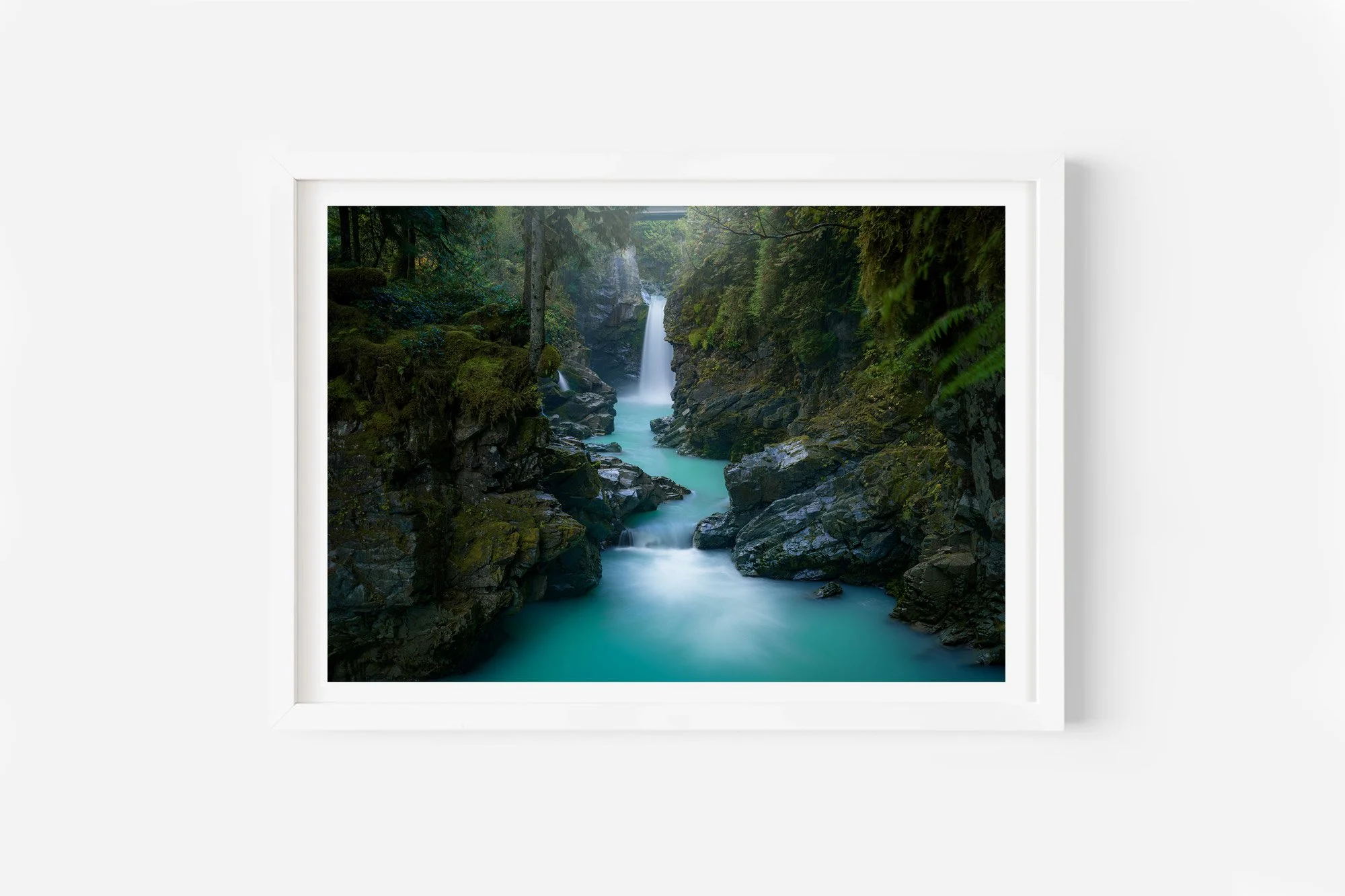 mamquam falls squamish british columbia canada print