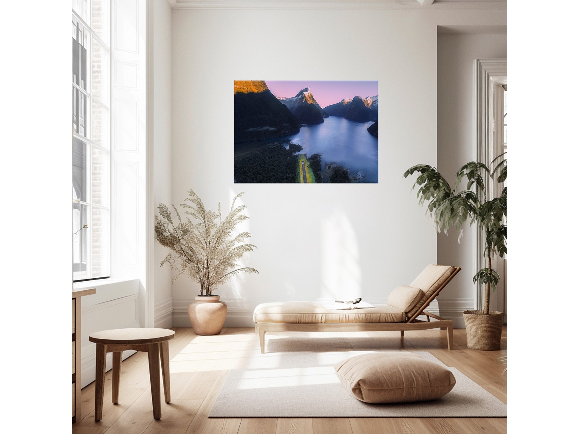NZ Print of Milford Sound Aerial View