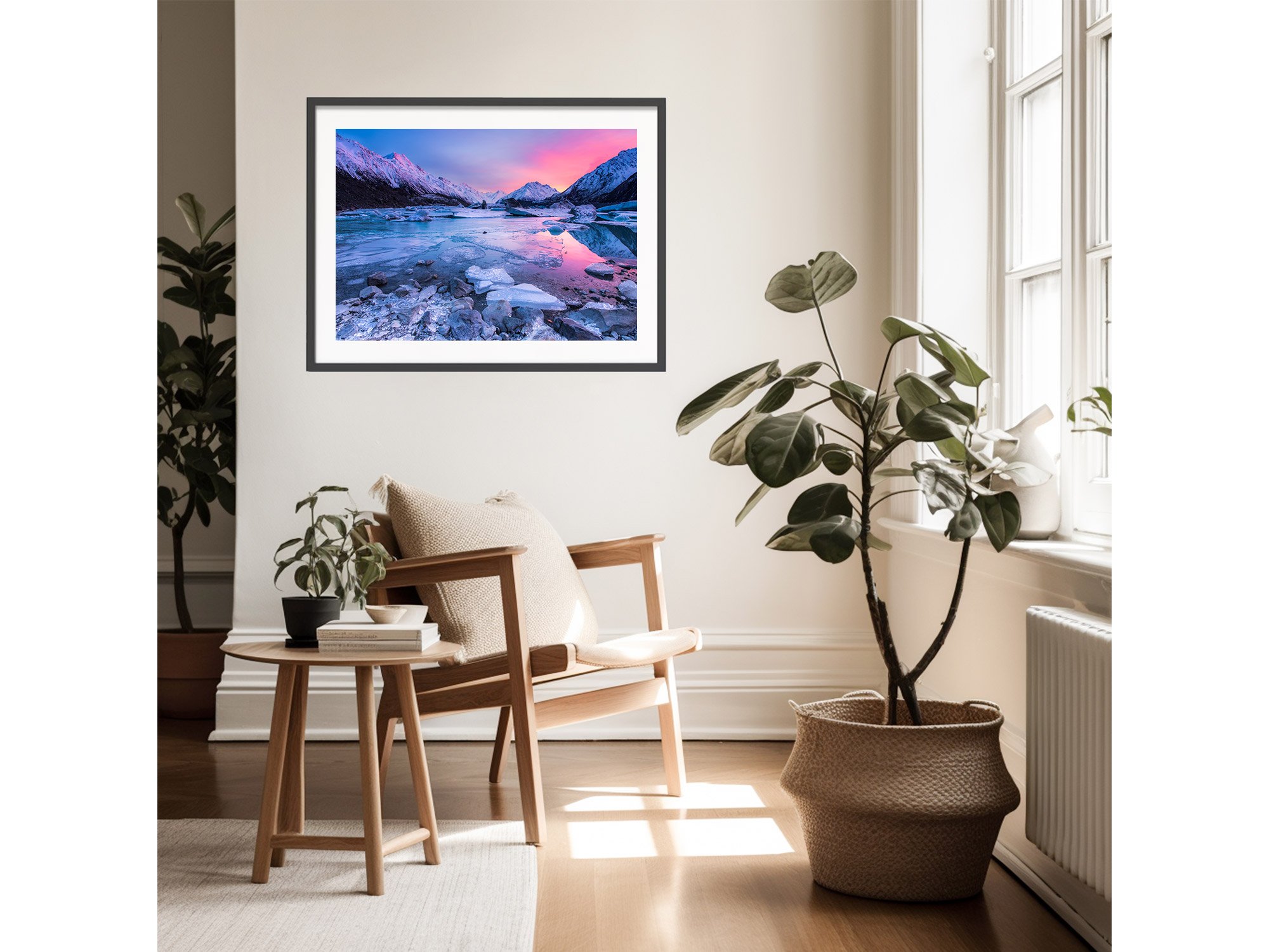 Lake Tasman sunrise Mount Cook NZ Print