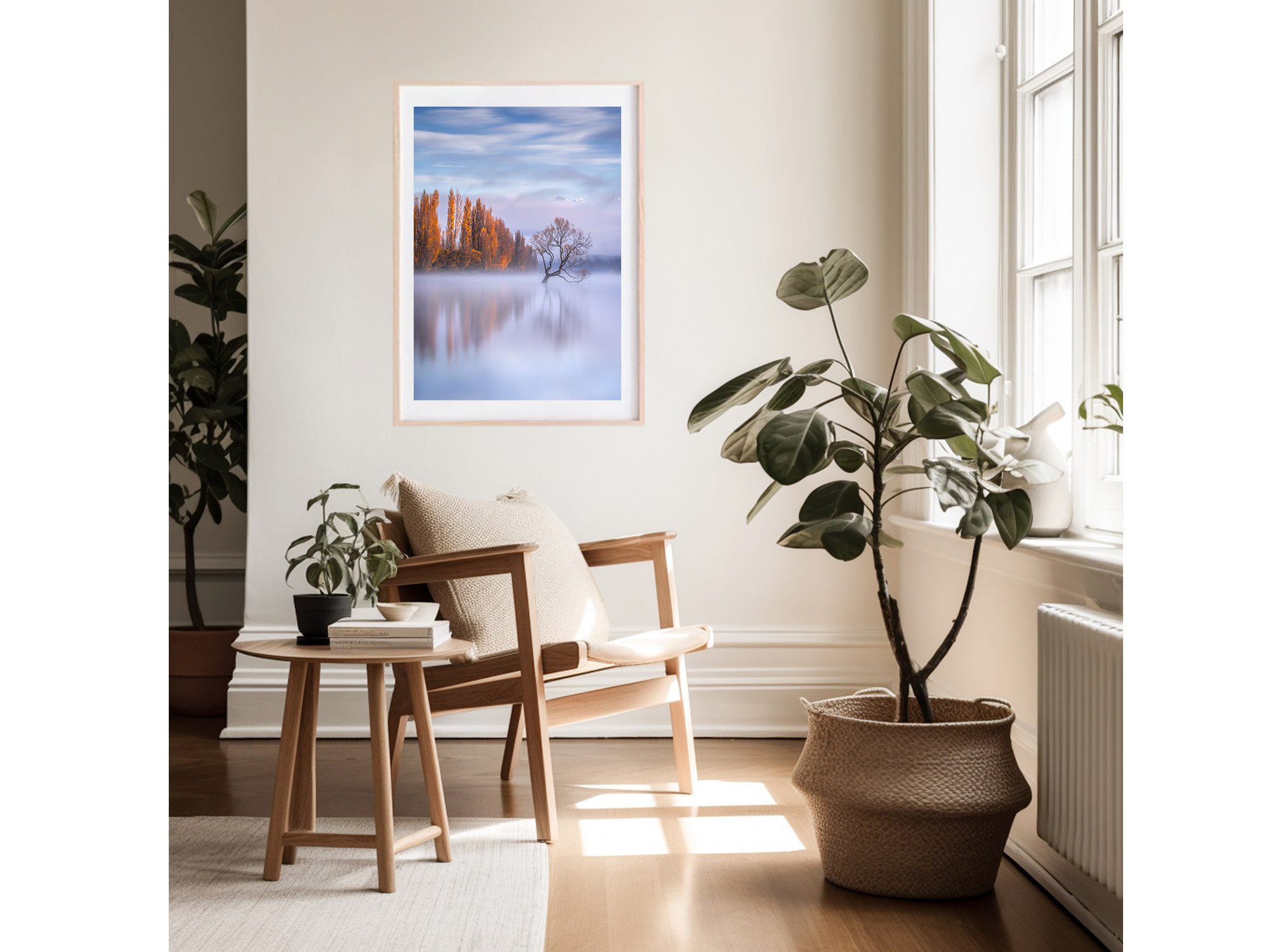 Wanaka Tree sunrise autumn NZ Print
