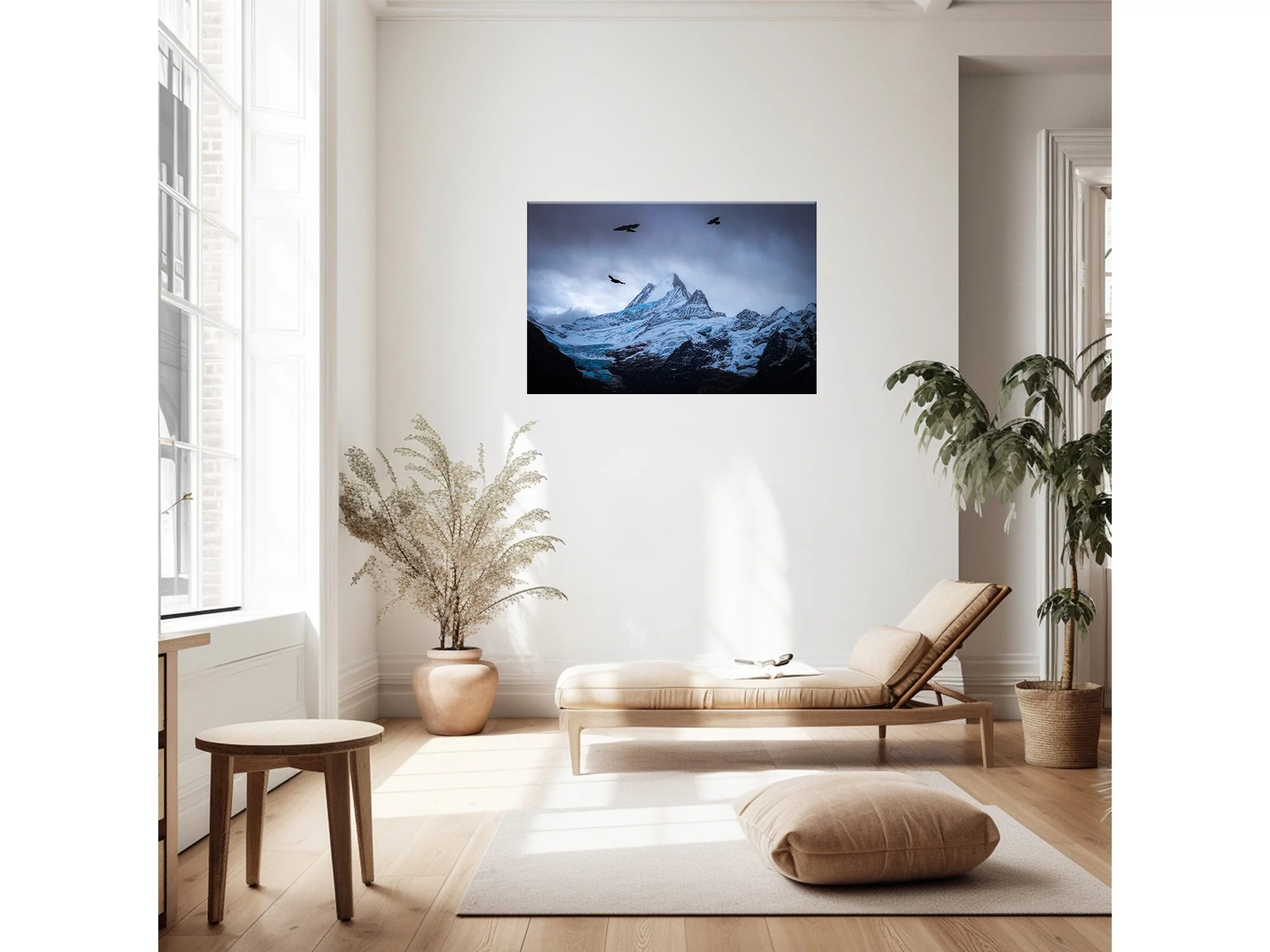 Schreckhorn Mountain Grindewald First Bernese Alps Switzerland Print