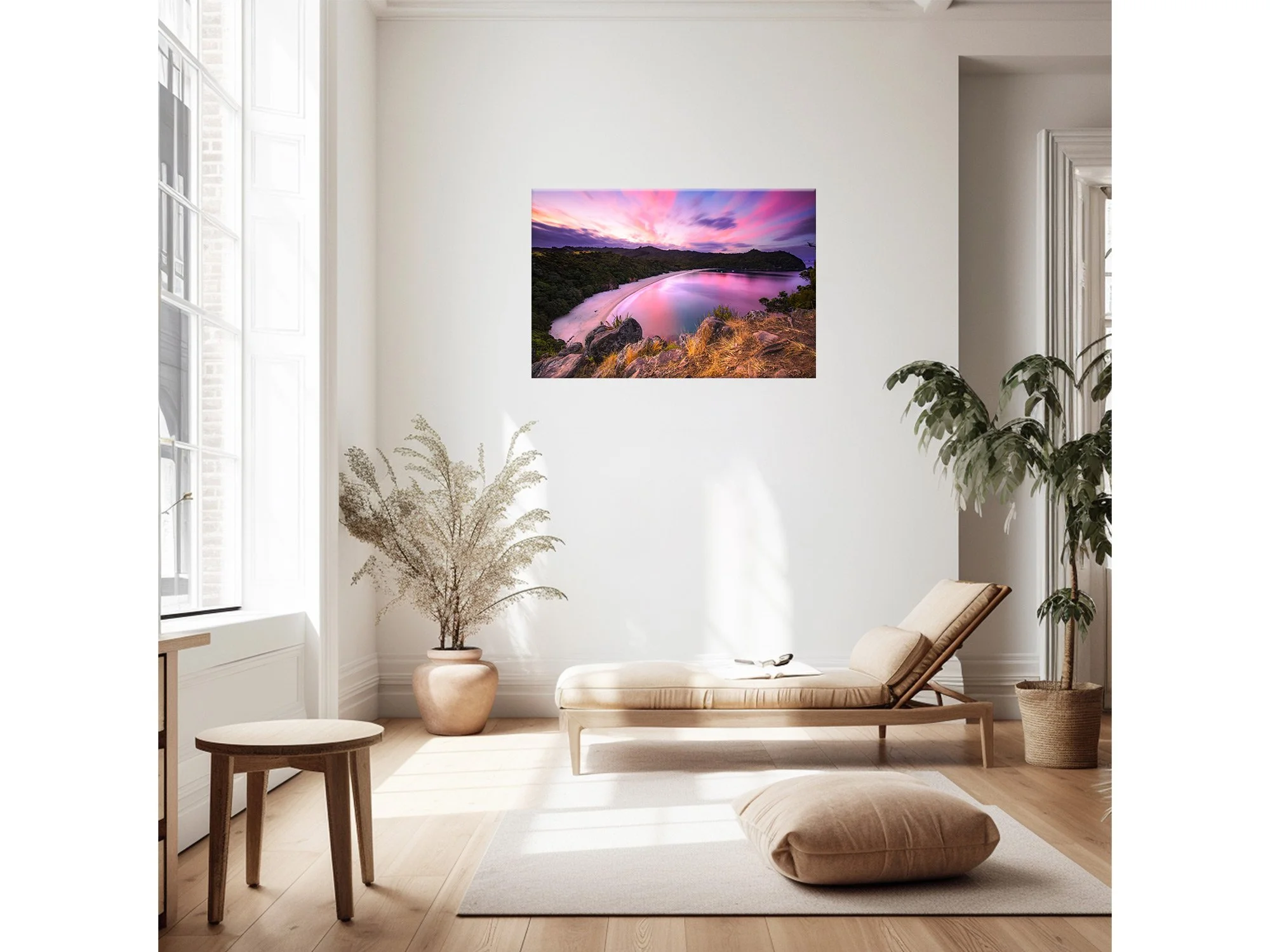 New Chums Beach Lookout Sunset Coromandel NZ Print