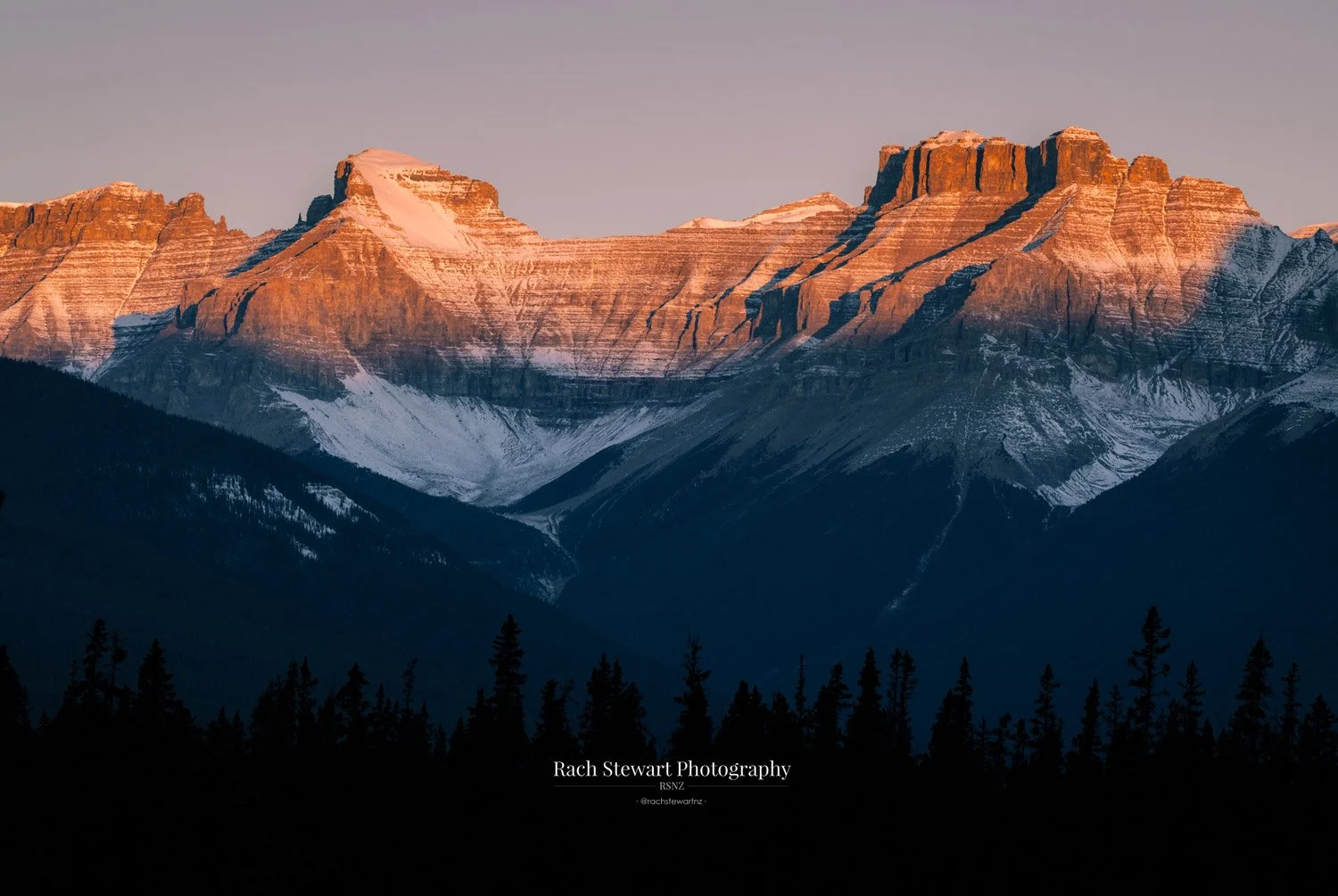 canadian rockies sunset icefield parkway print