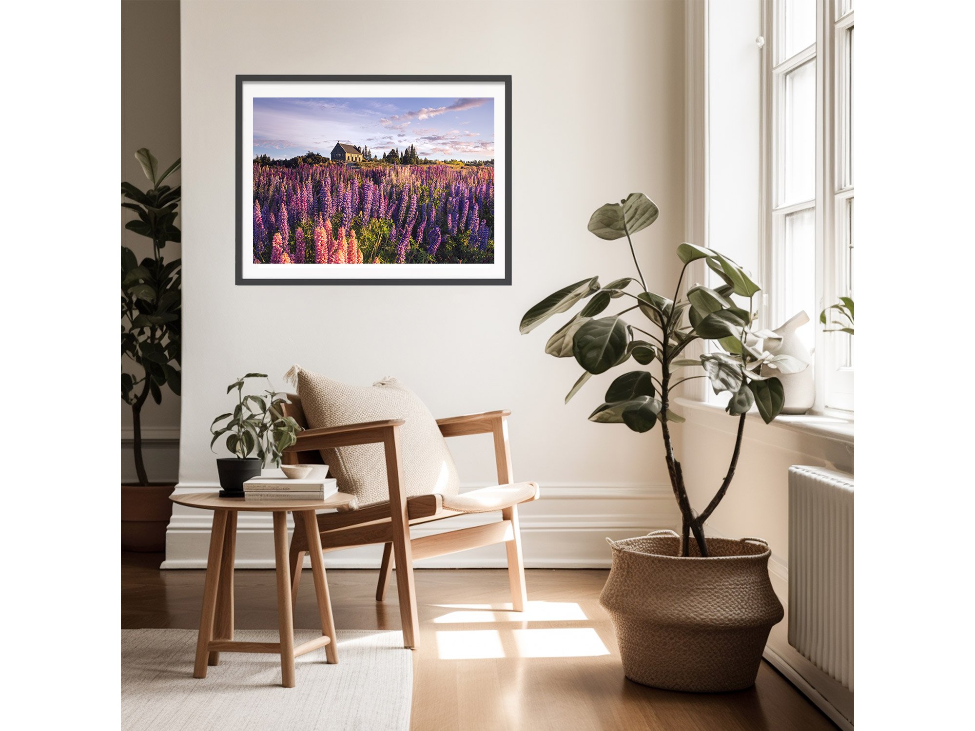 Church of the Good Shepherd Tekapo Lupins NZ Print