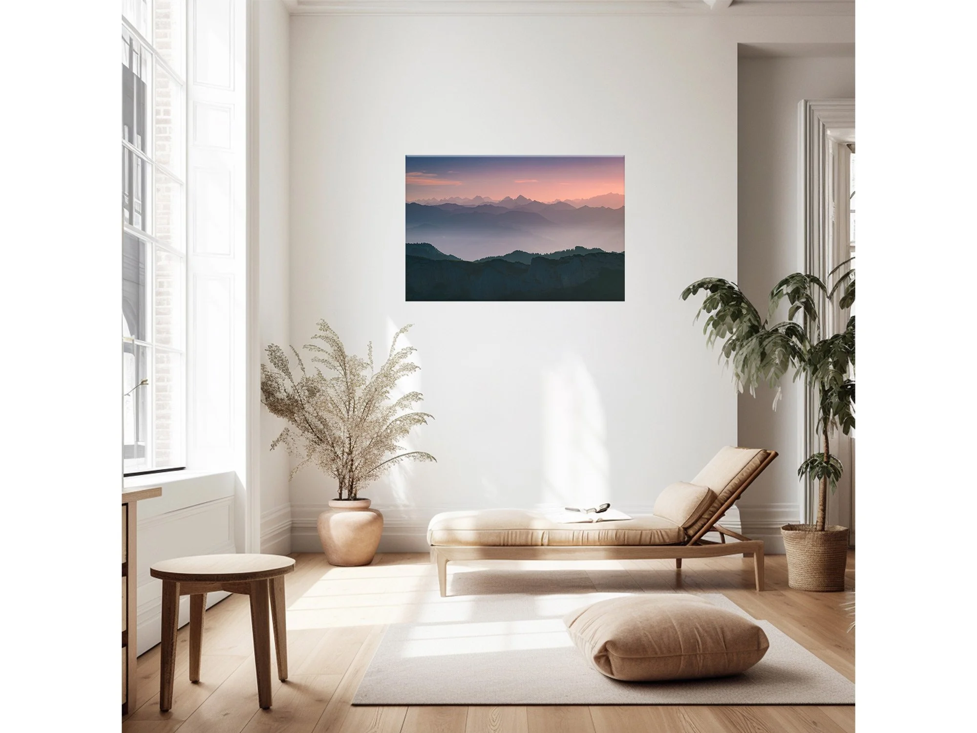 Swiss Alp Sunrise Layers from Schafler Ridge Switzerland Print