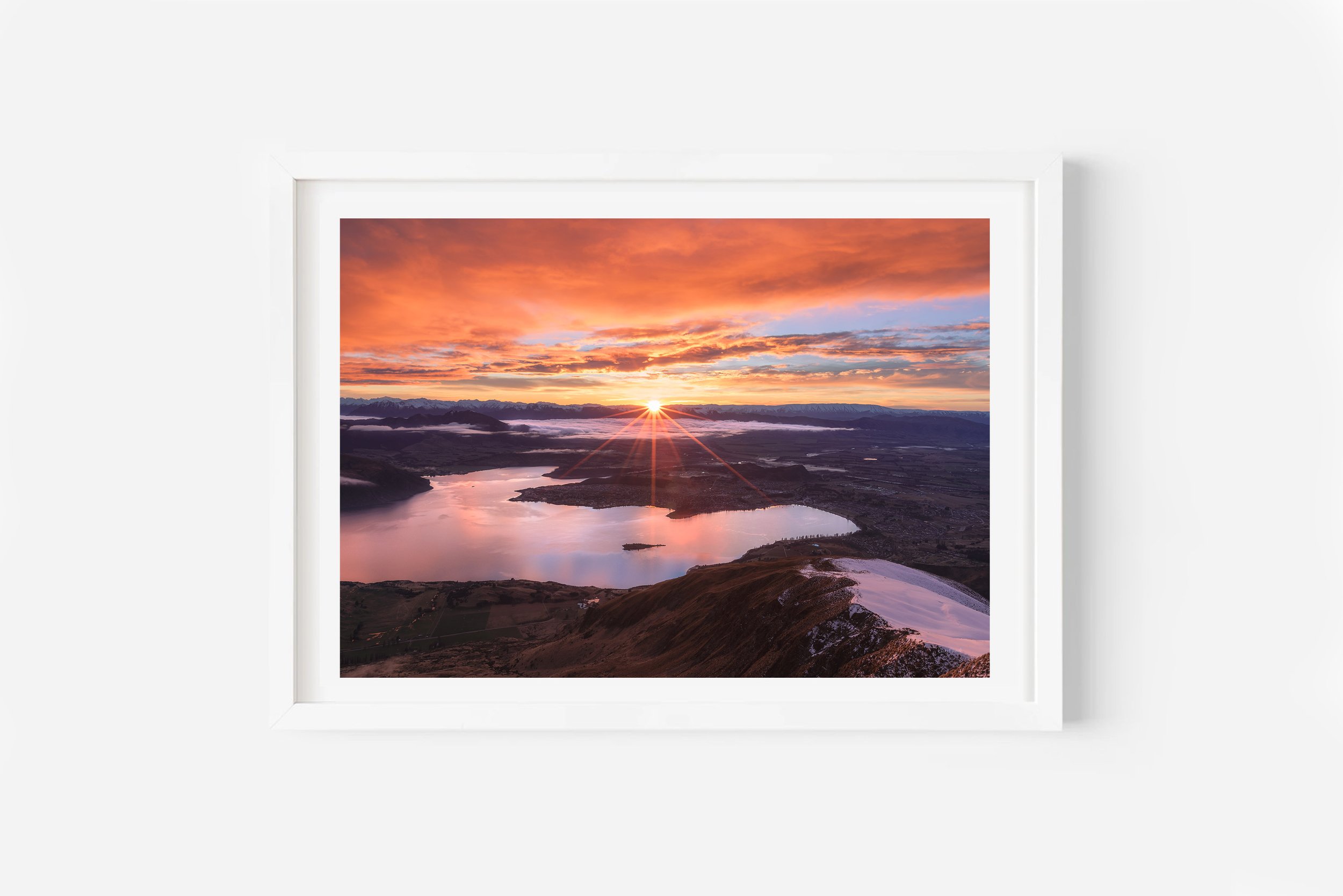 Roys Peak sunrise Wanaka NZ Print