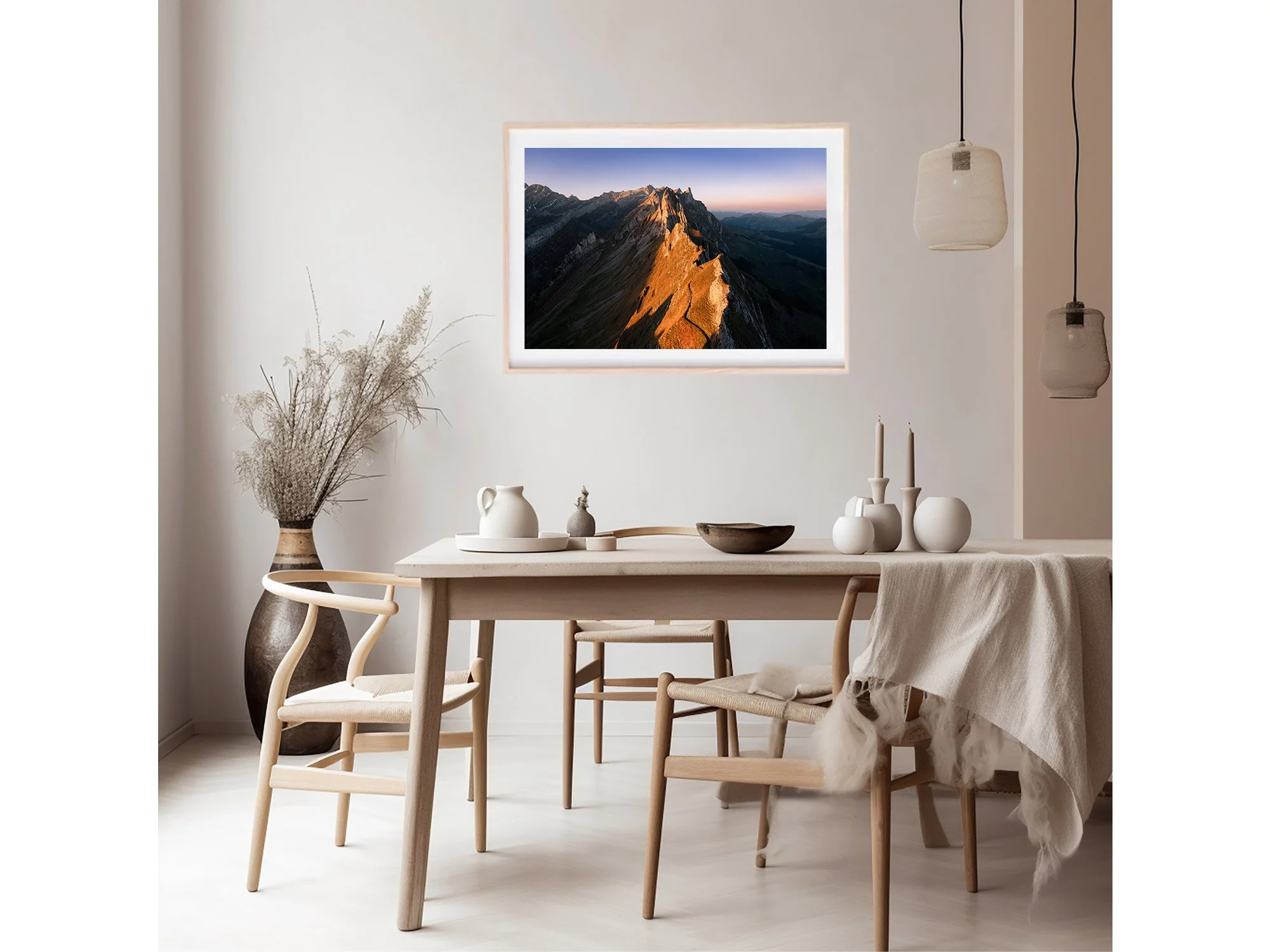 Schafler Ridge Hike Sunrise Appenzell Switzerland Print