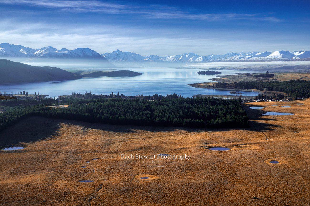 Lake Tekapo Aerial View New Zealand Print