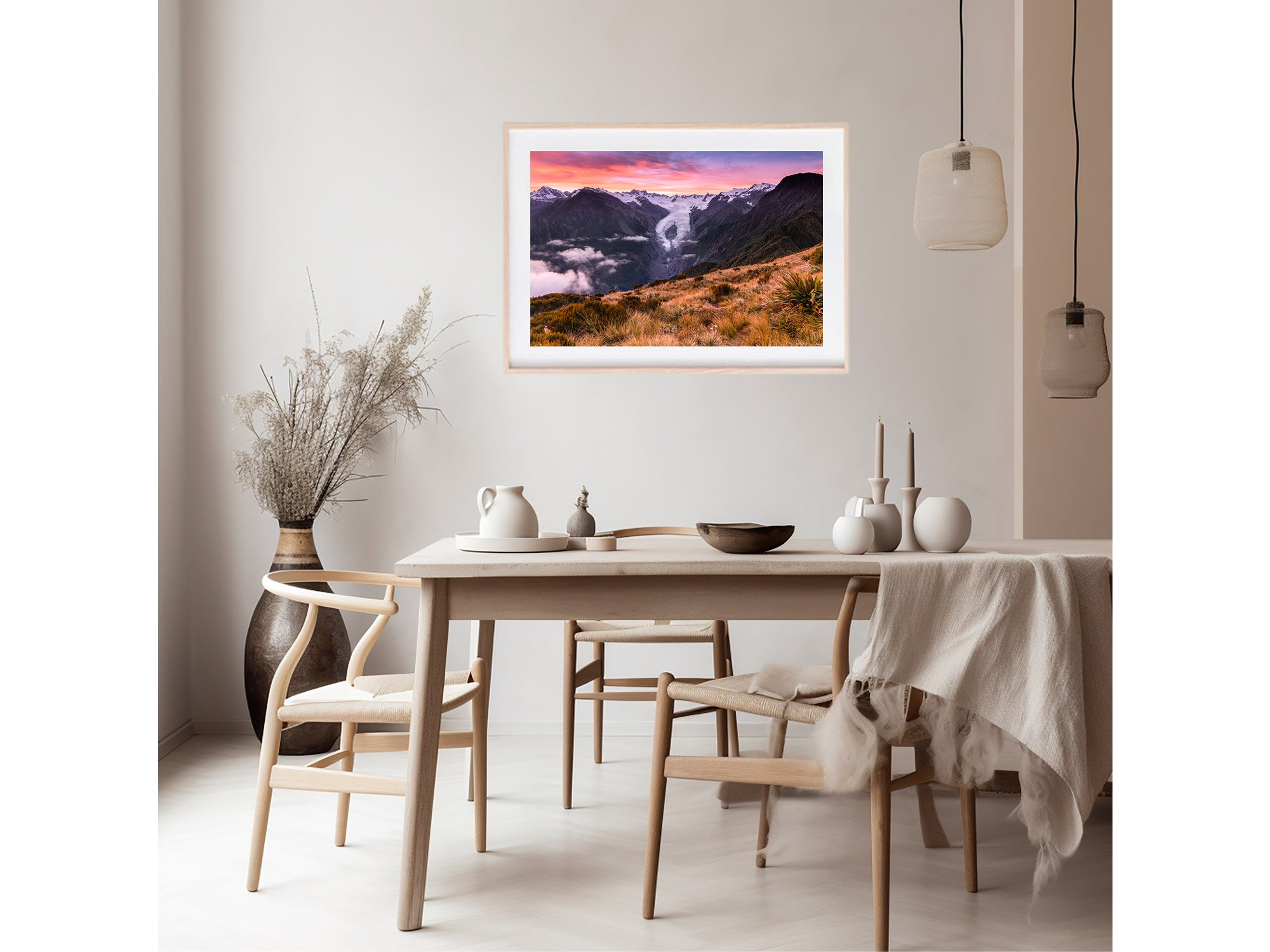 Franz Joseph Glacier print sunrise Alex Knob track