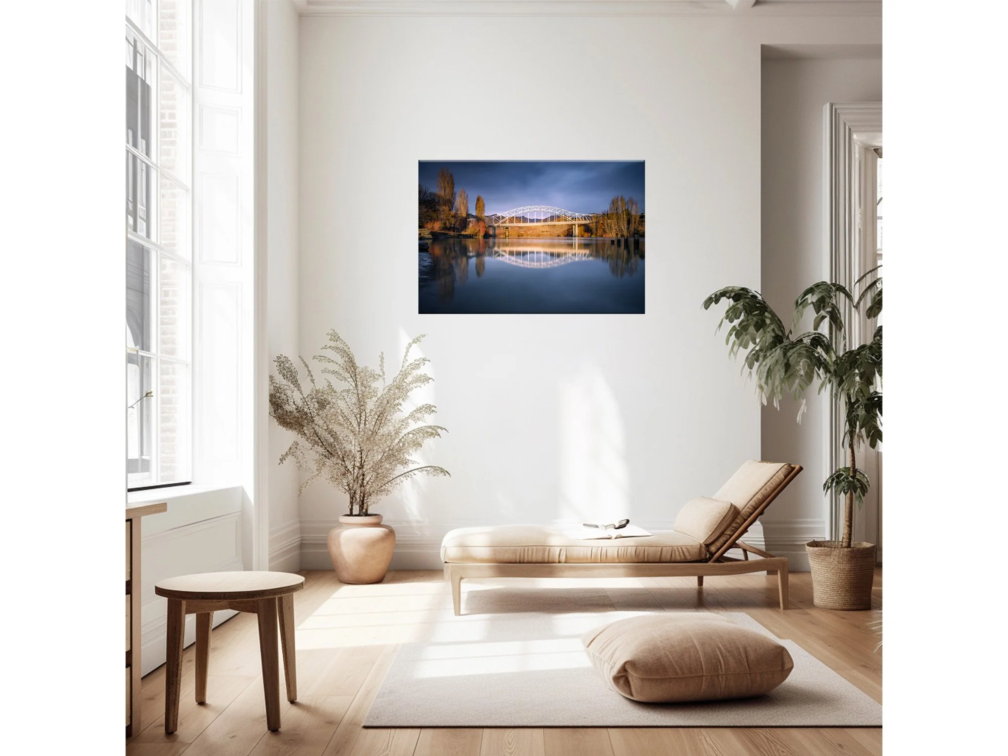 alexandra bridge clutha river central otago new zealand print