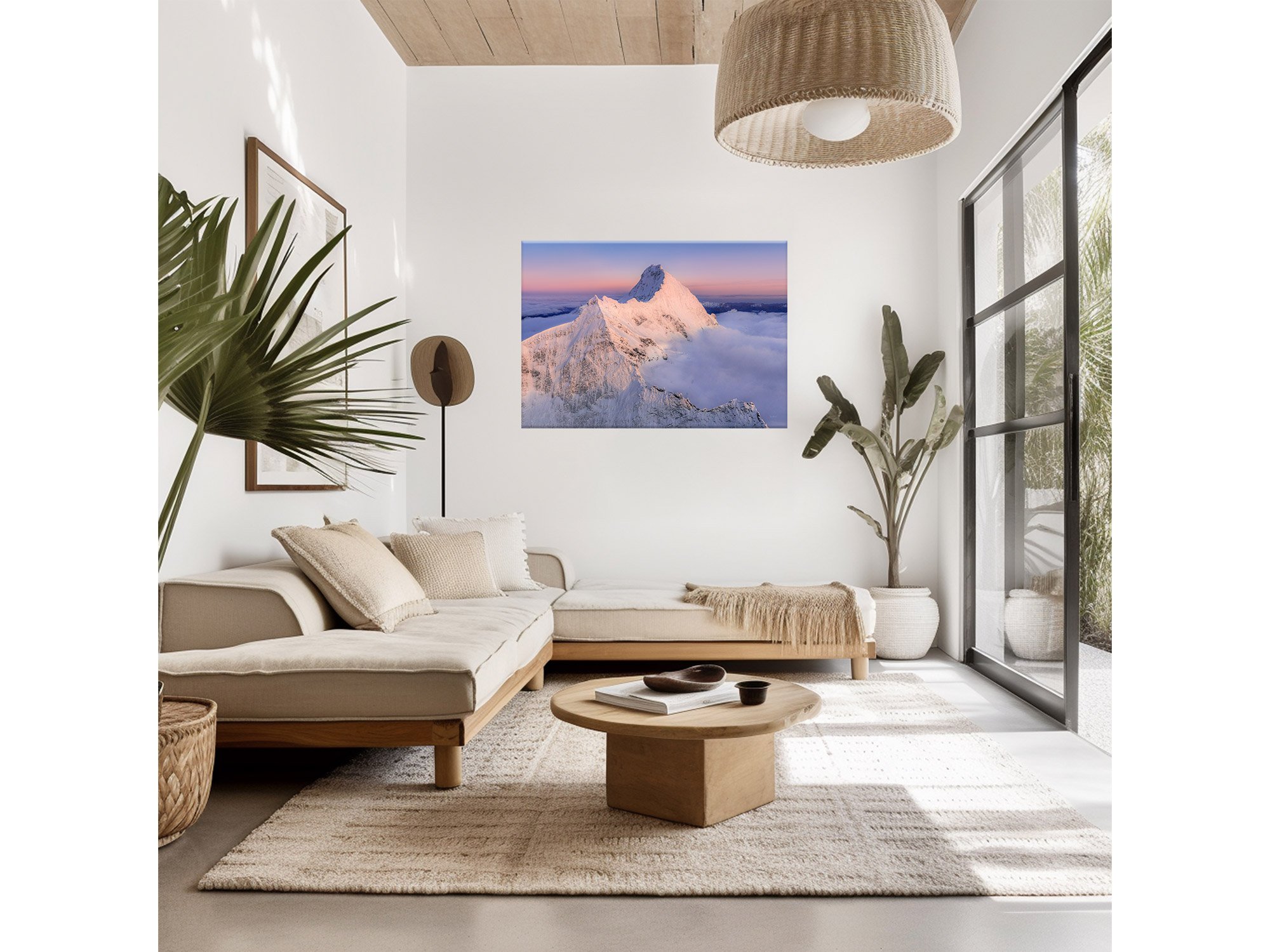 Mount Aspiring Sunrise Aerial NZ Print