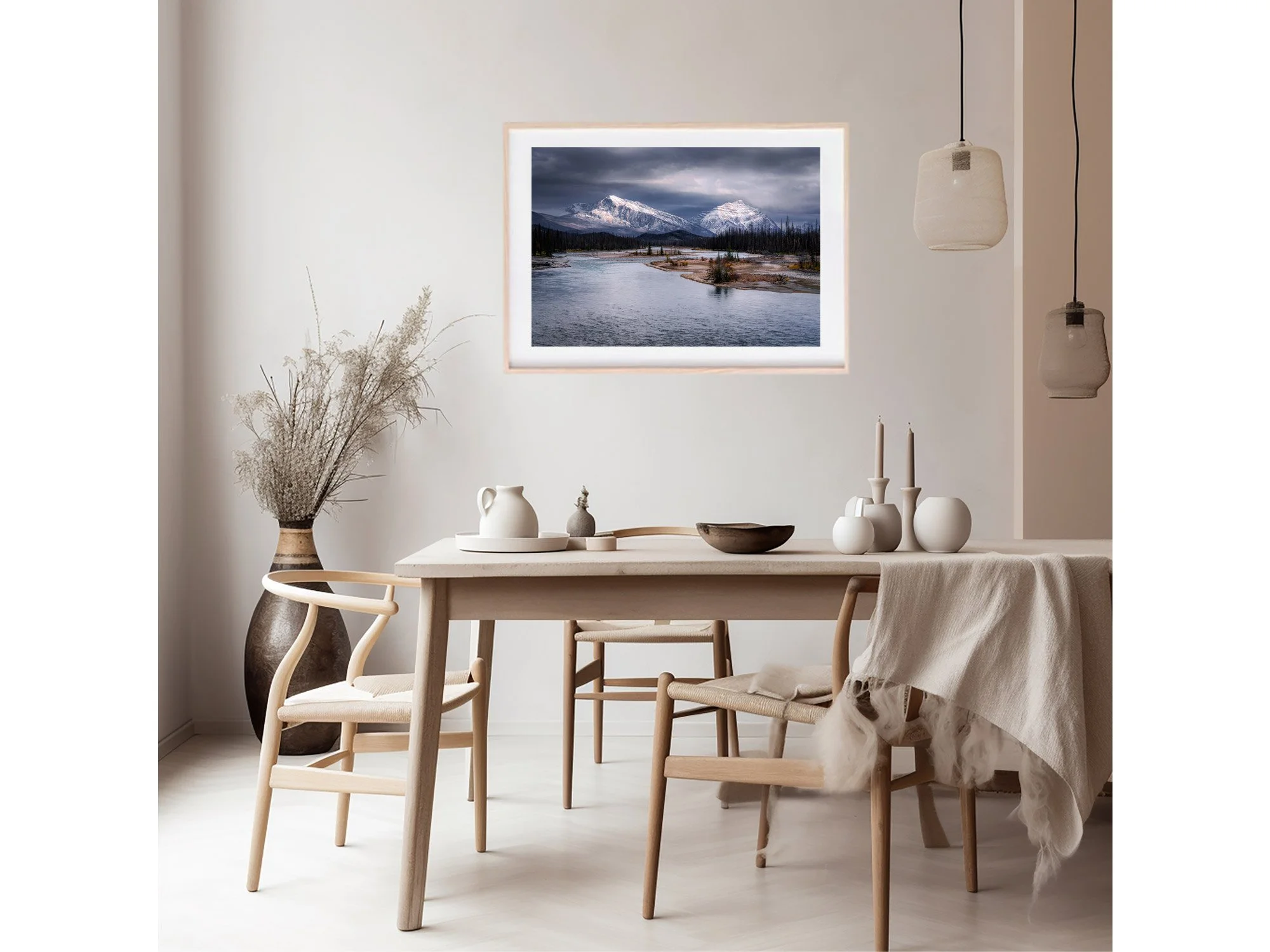 athabasca river jasper canada print