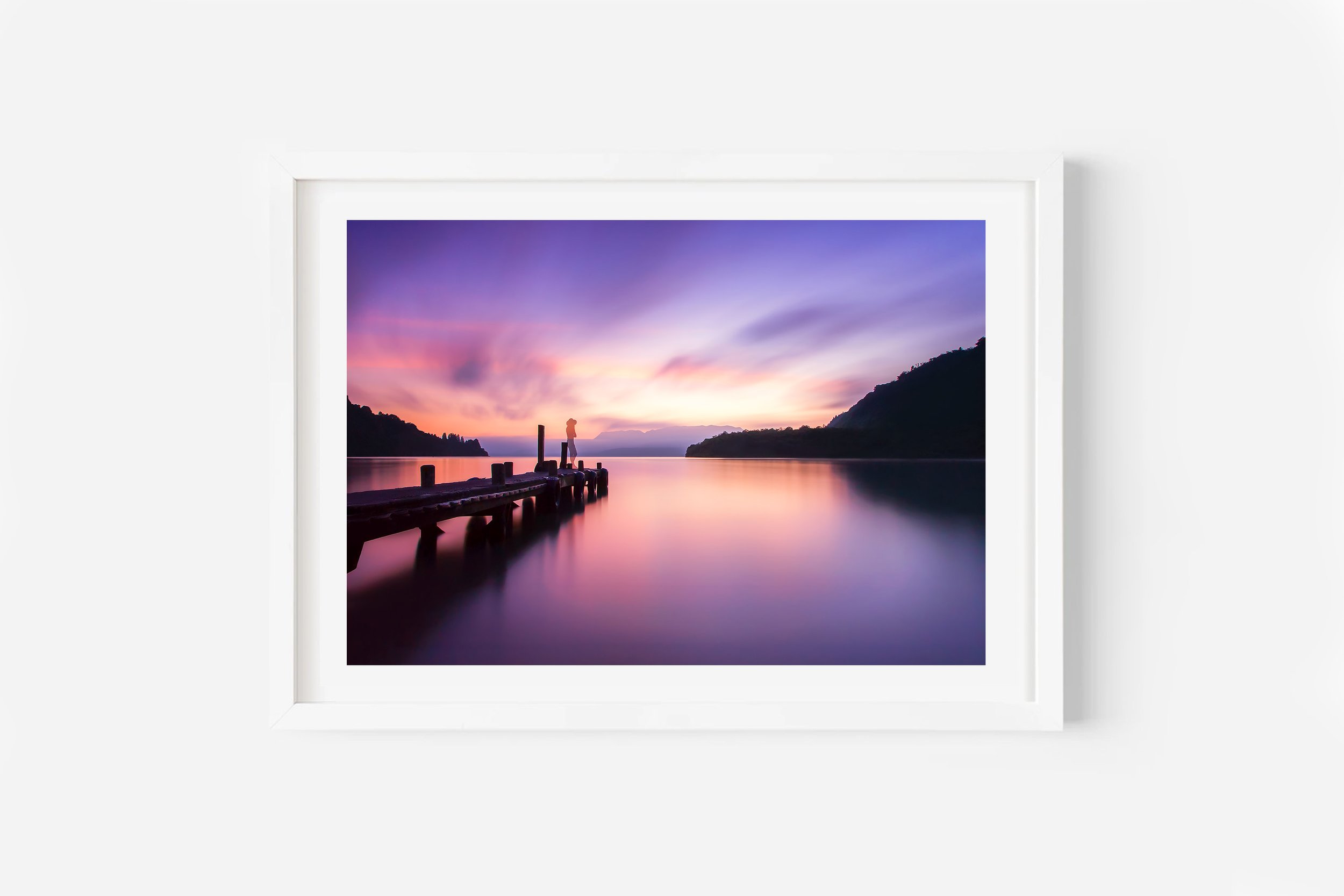 Lake Tarawera Rotorua Sunrise NZ Print