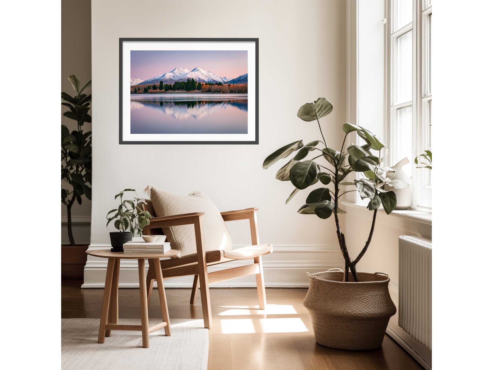 Lake Camp Ashburton Lakes Sunrise NZ Print