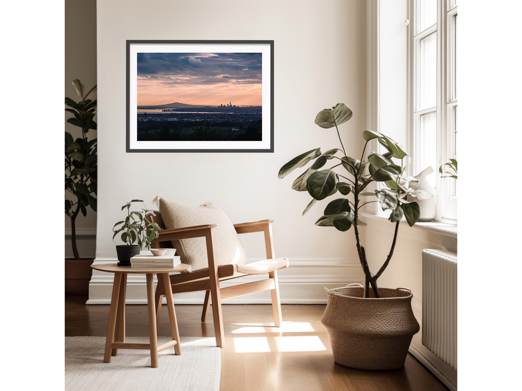 Auckland City Skyline sunrise view NZ Print