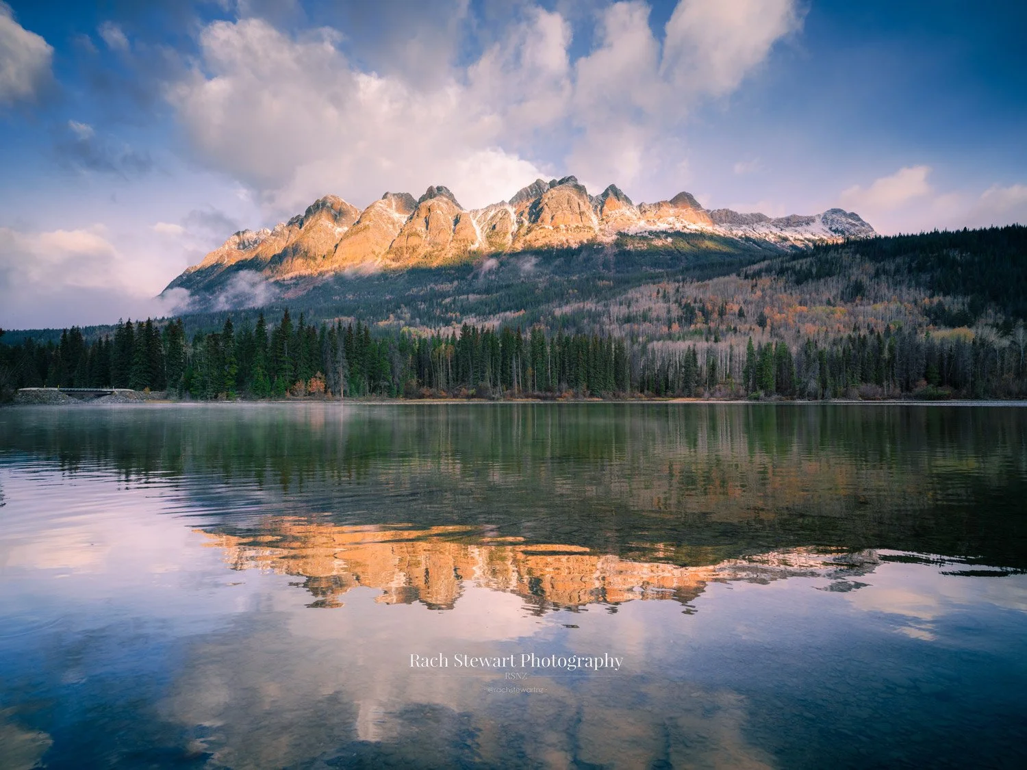 mountain views jasper canada highway 19 print