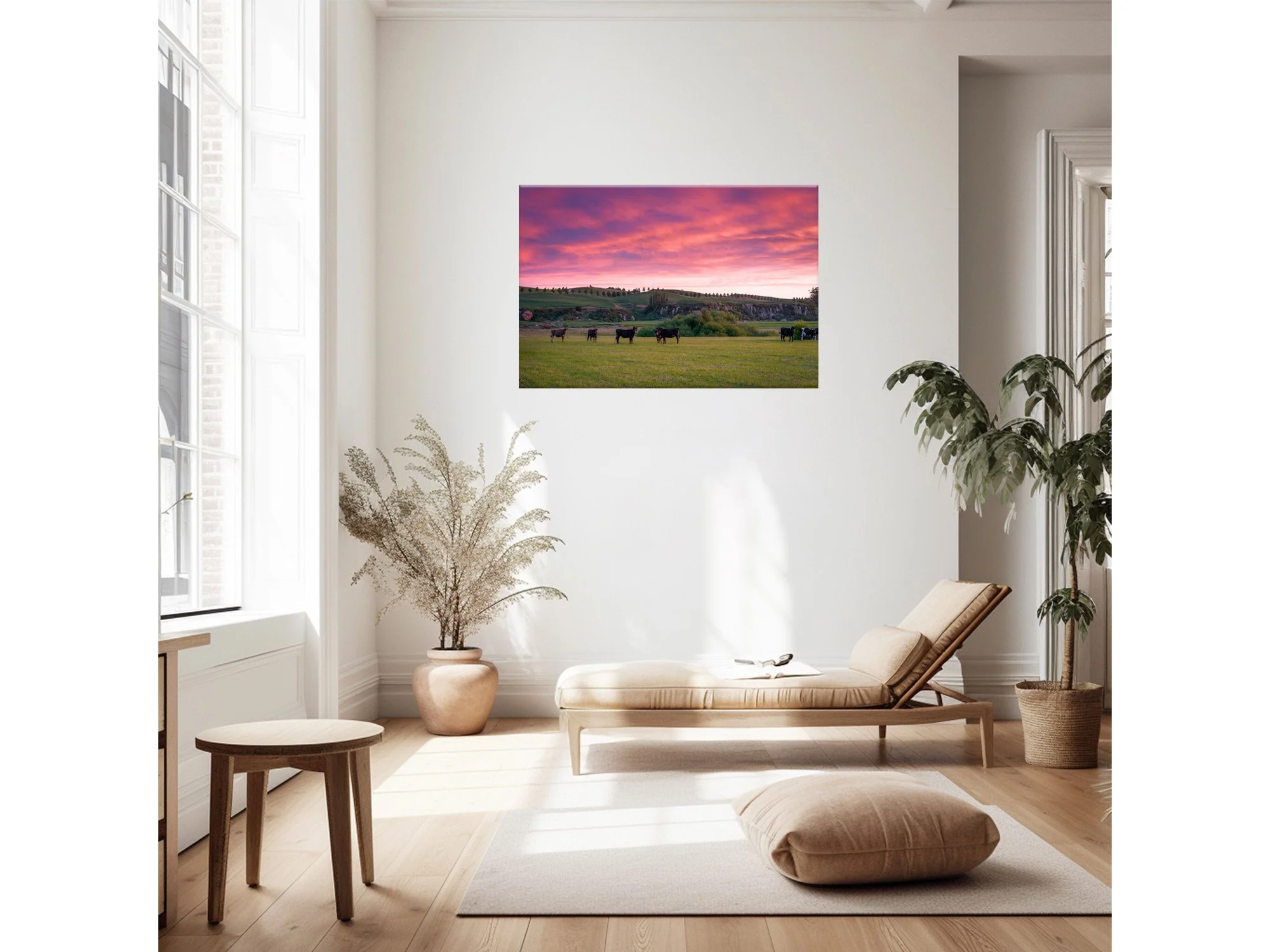 waikato farmland rural sunset new zealand print