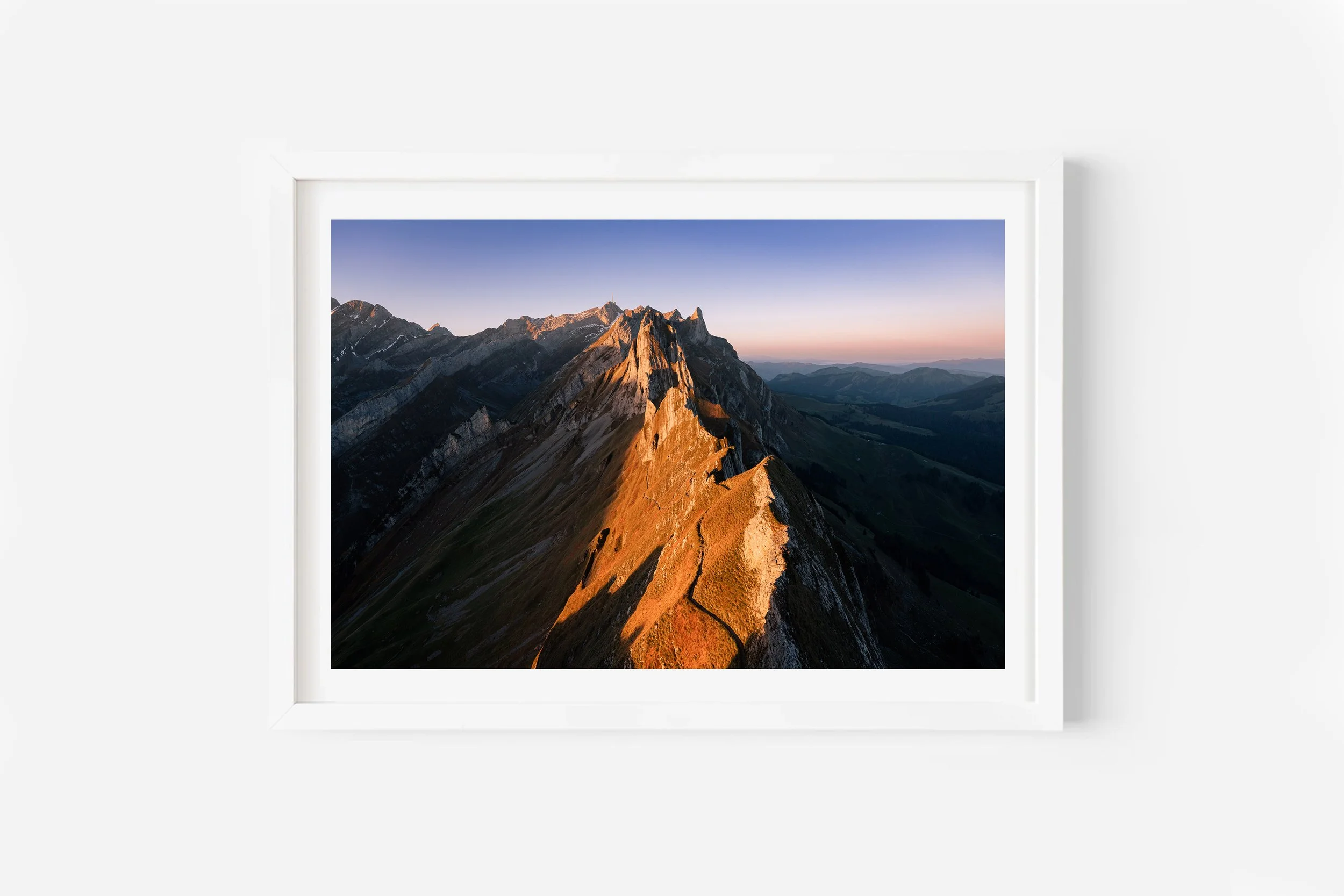 Schafler Ridge Hike Sunrise Appenzell Switzerland Print