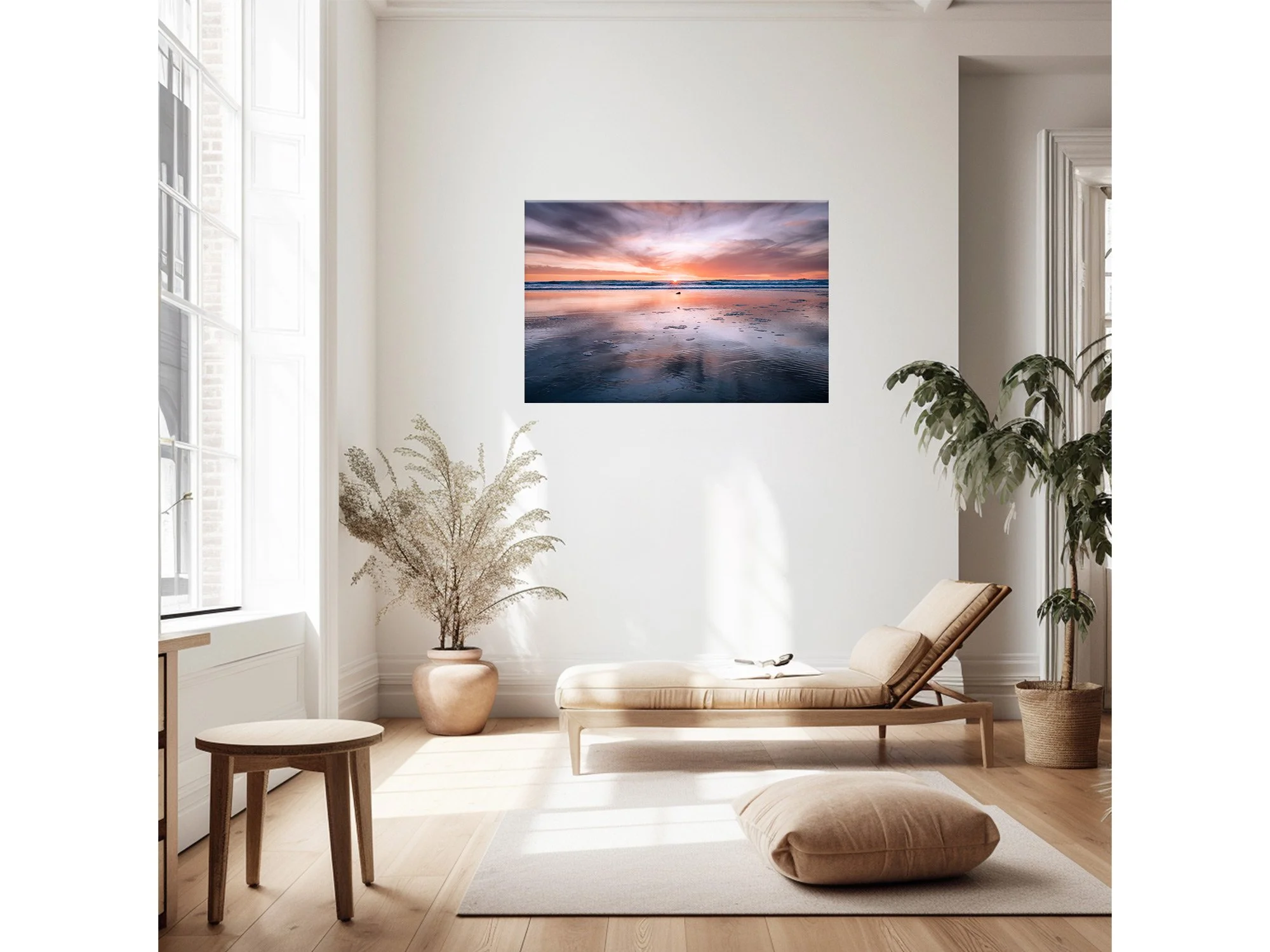 Sunset Back Beach New Plymouth Taranaki NZ Print