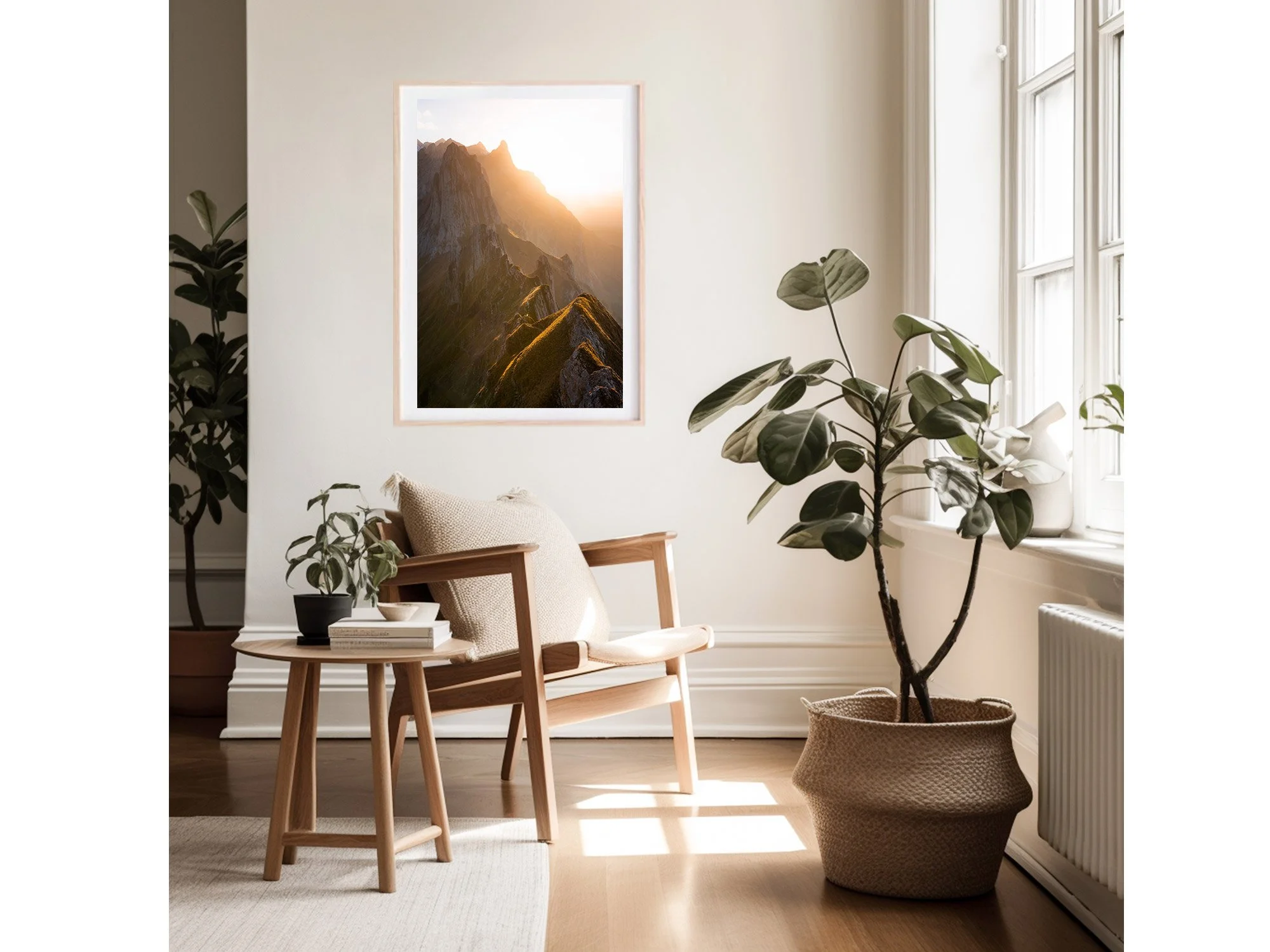 Schafler Ridge Hike Sunset Switzerland Print