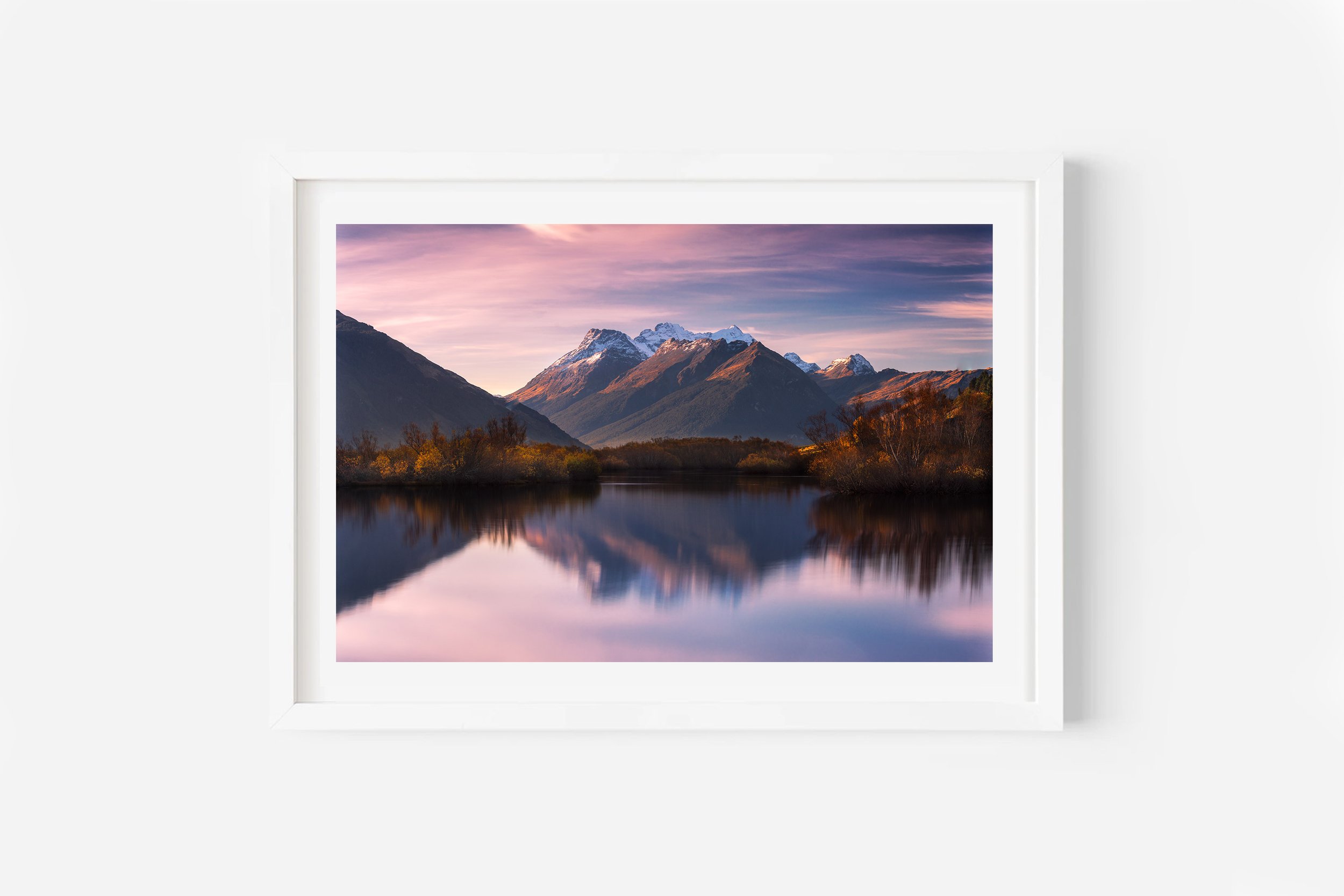 Glenorchy Lagoon Sunset Queenstown NZ Print