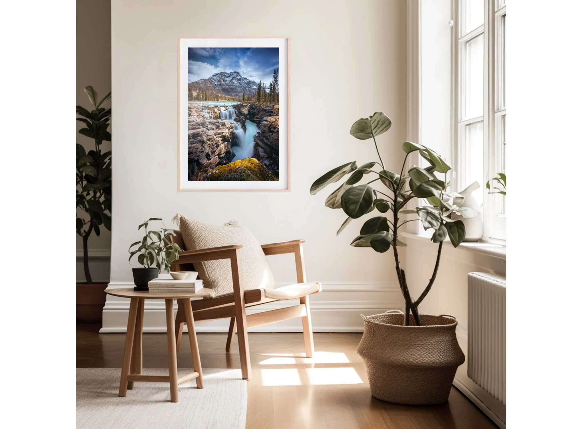 athabasca falls jasper national park canada print