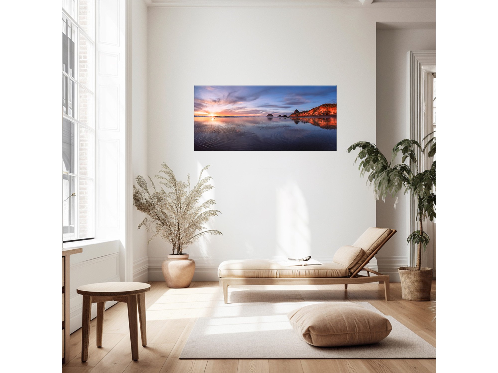 Sunset Back Beach New Plymouth Taranaki NZ Print