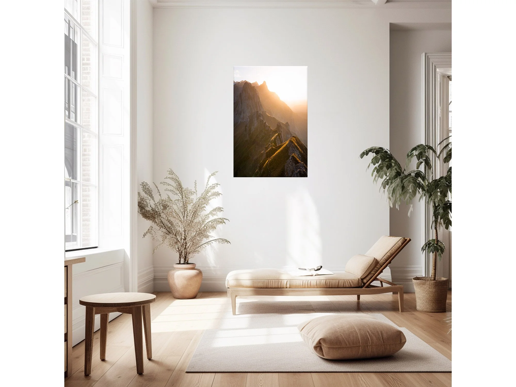 Schafler Ridge Hike Sunset Switzerland Print