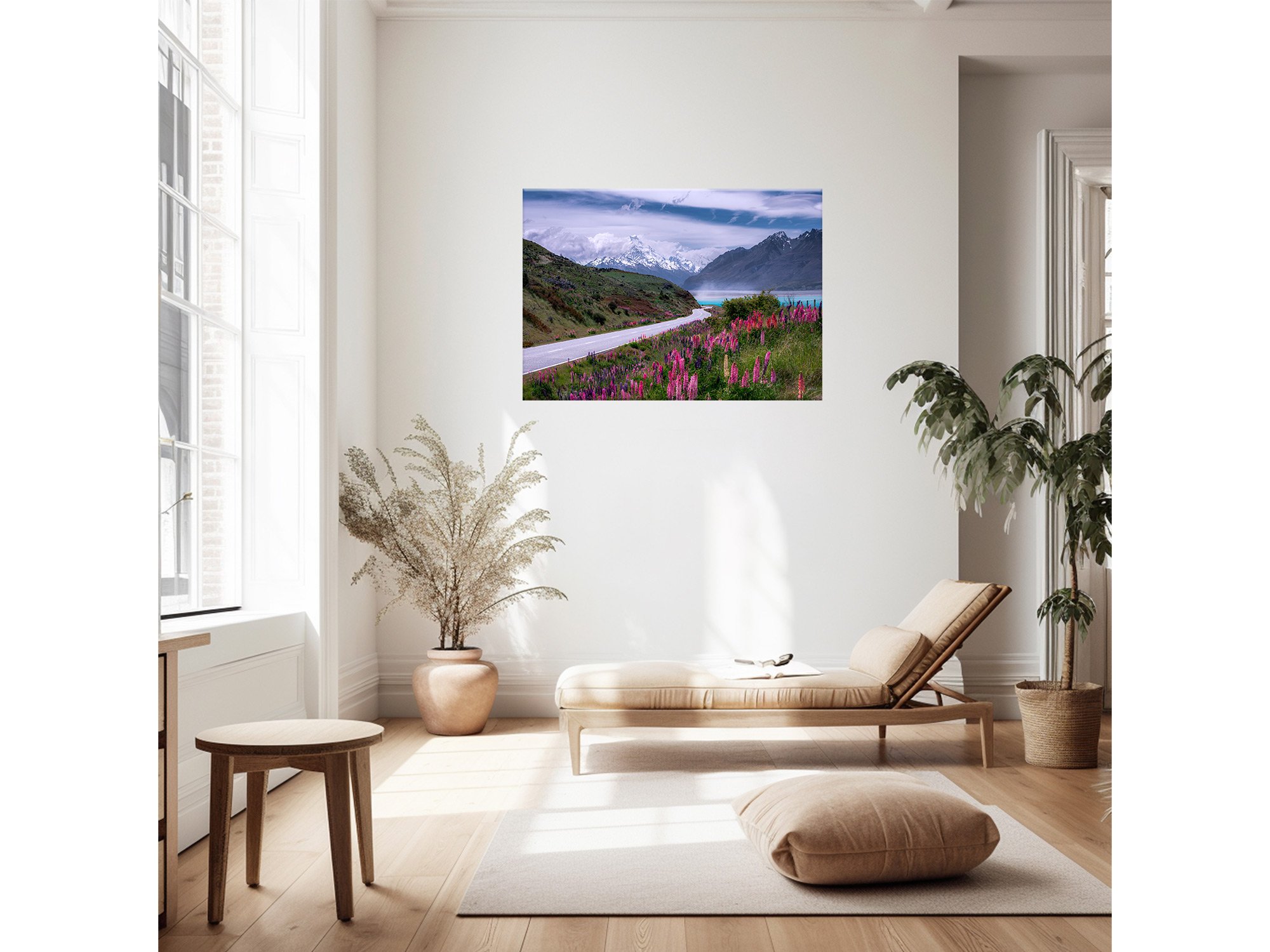 Mount Cook Lupins Print NZ