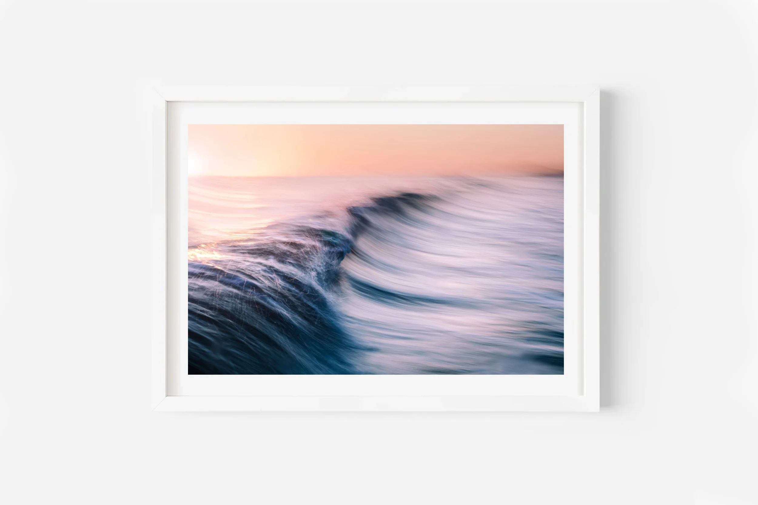 sunrise wave ocean art beach print new zealand mount maunganui