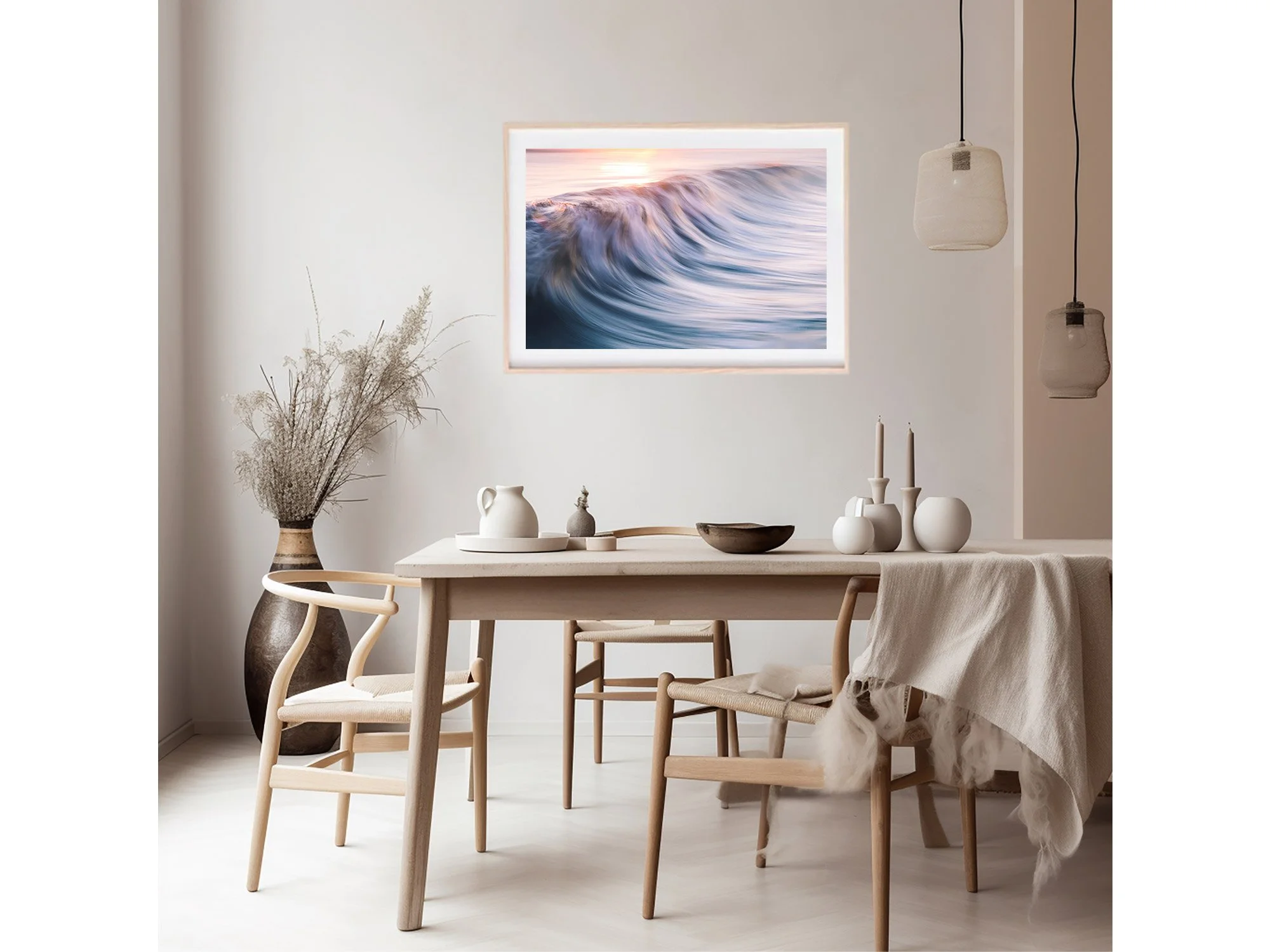 sunrise wave ocean art beach print new zealand mount maunganui