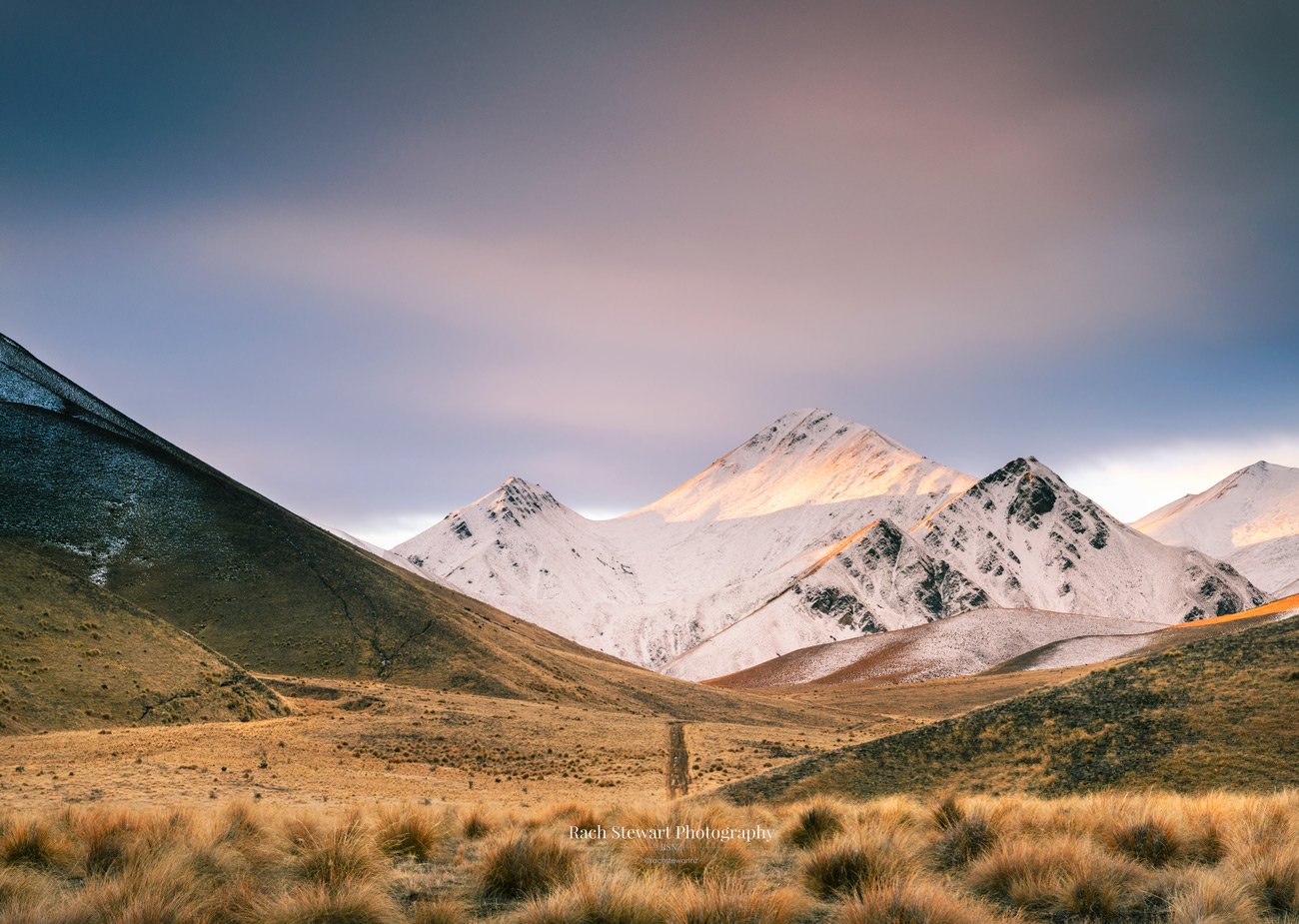 NZ Print of Lindis Pass Central Otago sunset