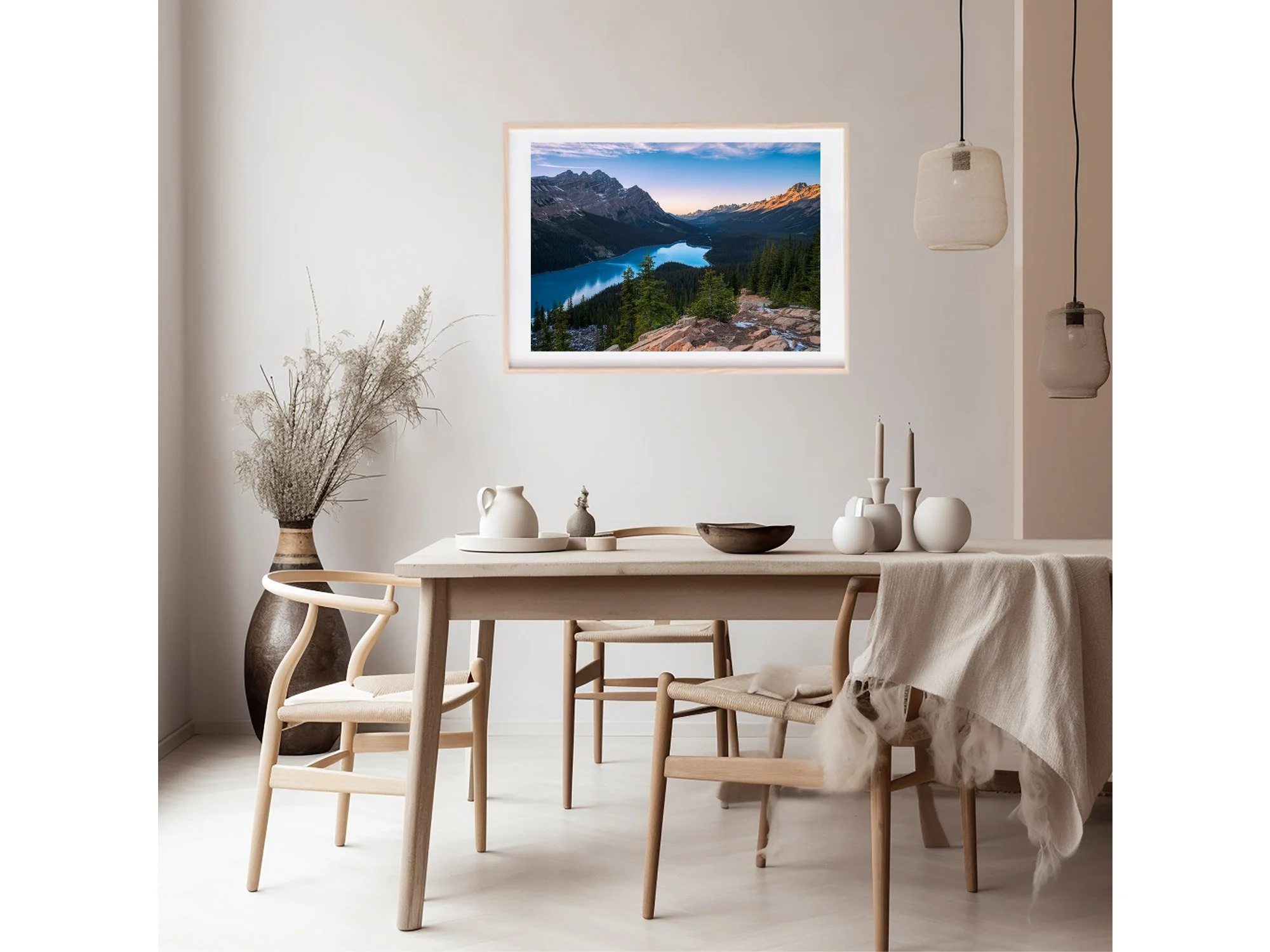 peyto lake trail banff national park canada print