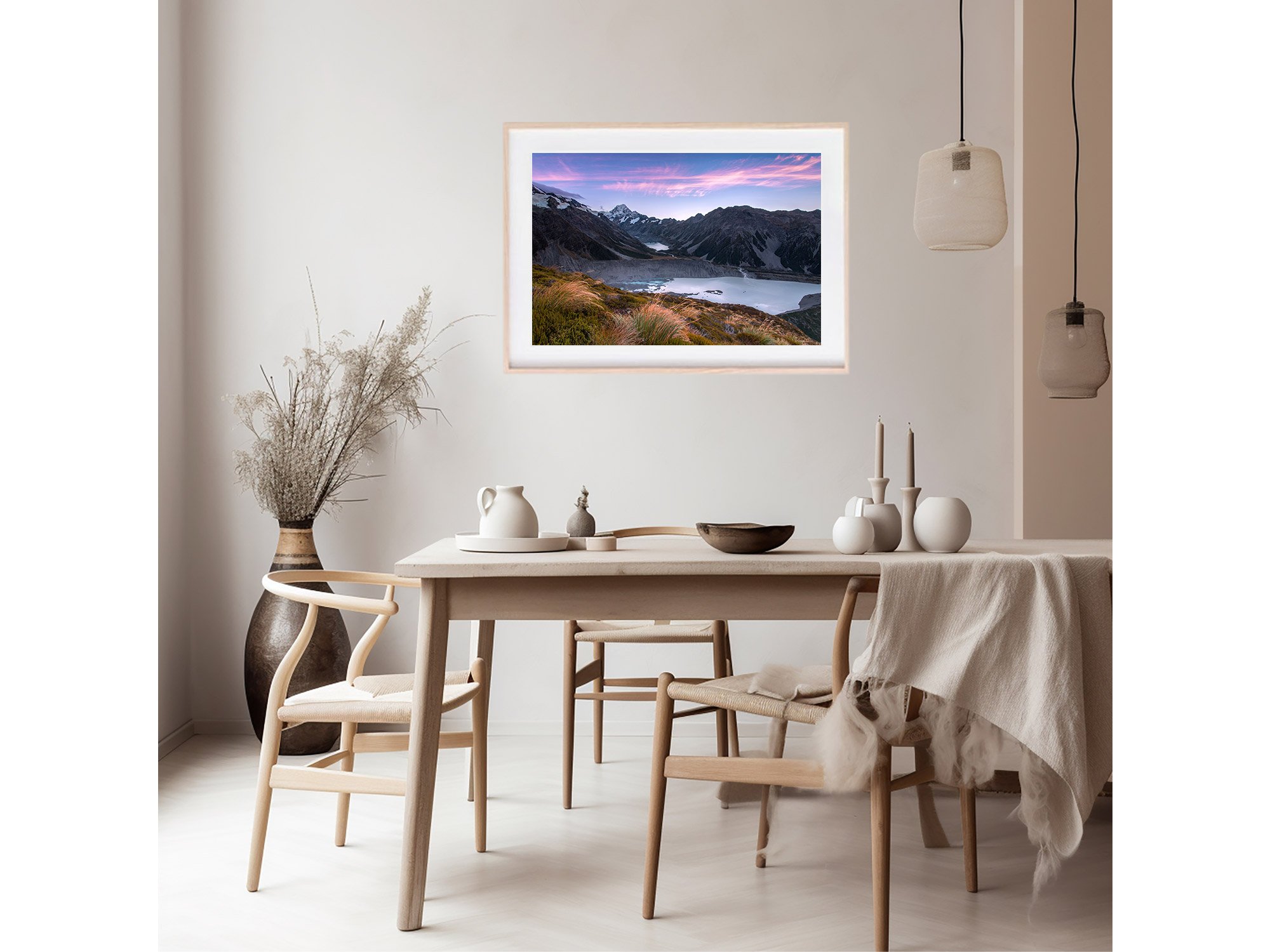 Sealy Tarns Track Mount Cook sunrise NZ Print