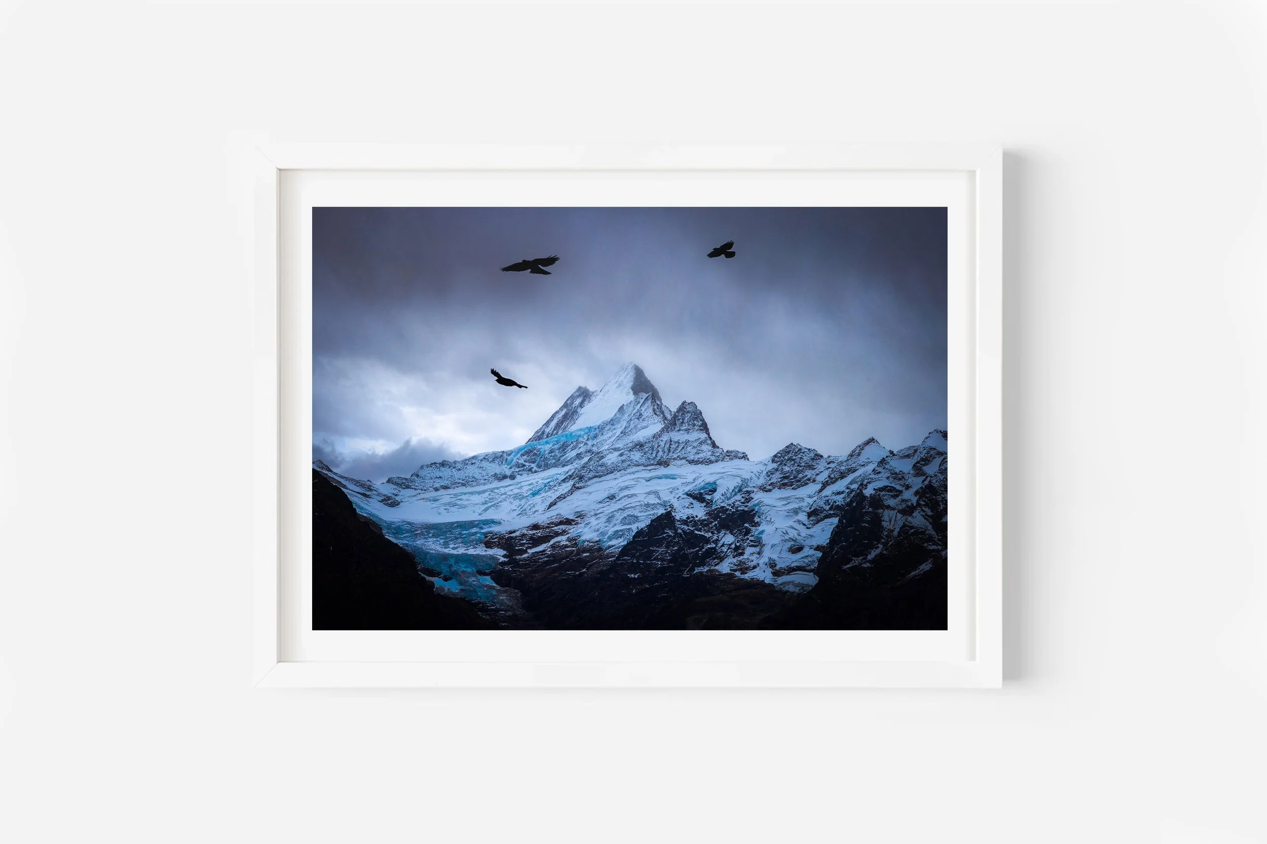 Schreckhorn Mountain Grindewald First Bernese Alps Switzerland Print