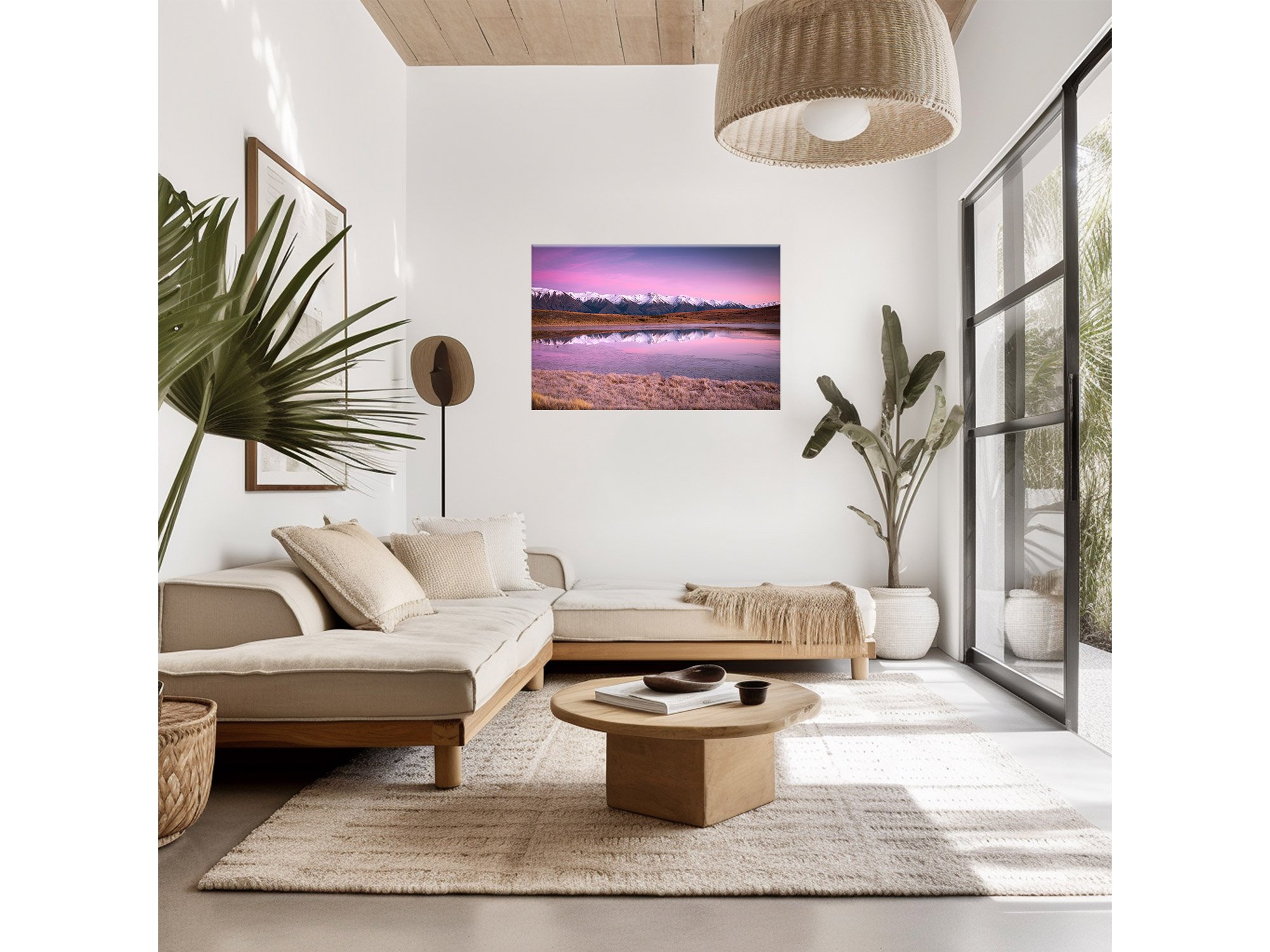 Ohau Mountain Range Reflections NZ Print