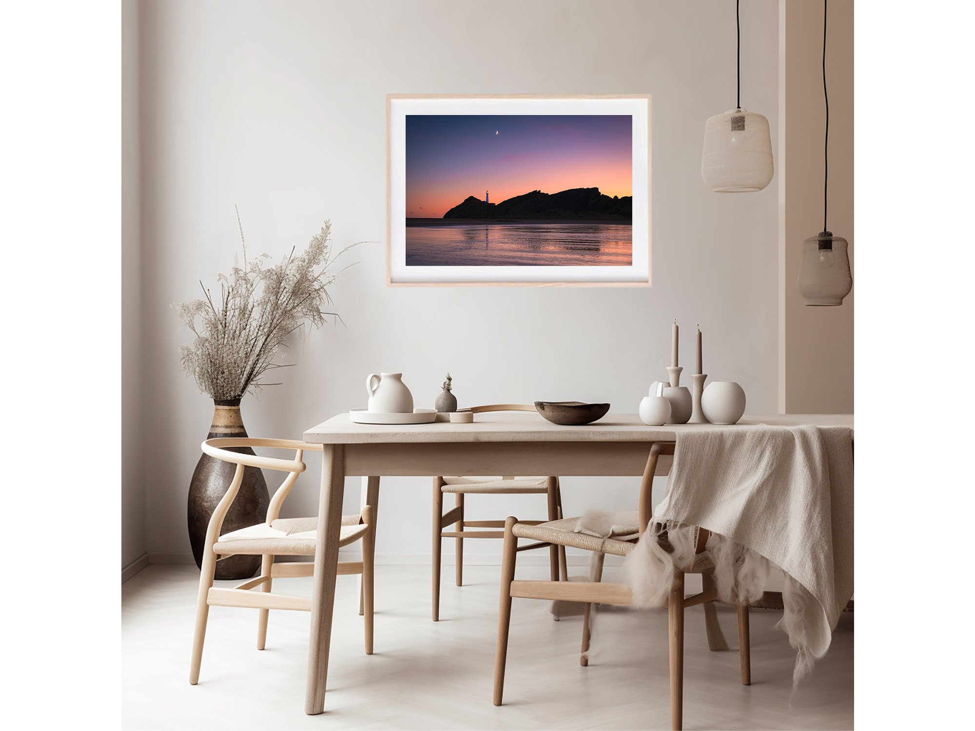 Castlepoint Lighthouse Sunrise Wairarapa NZ Print