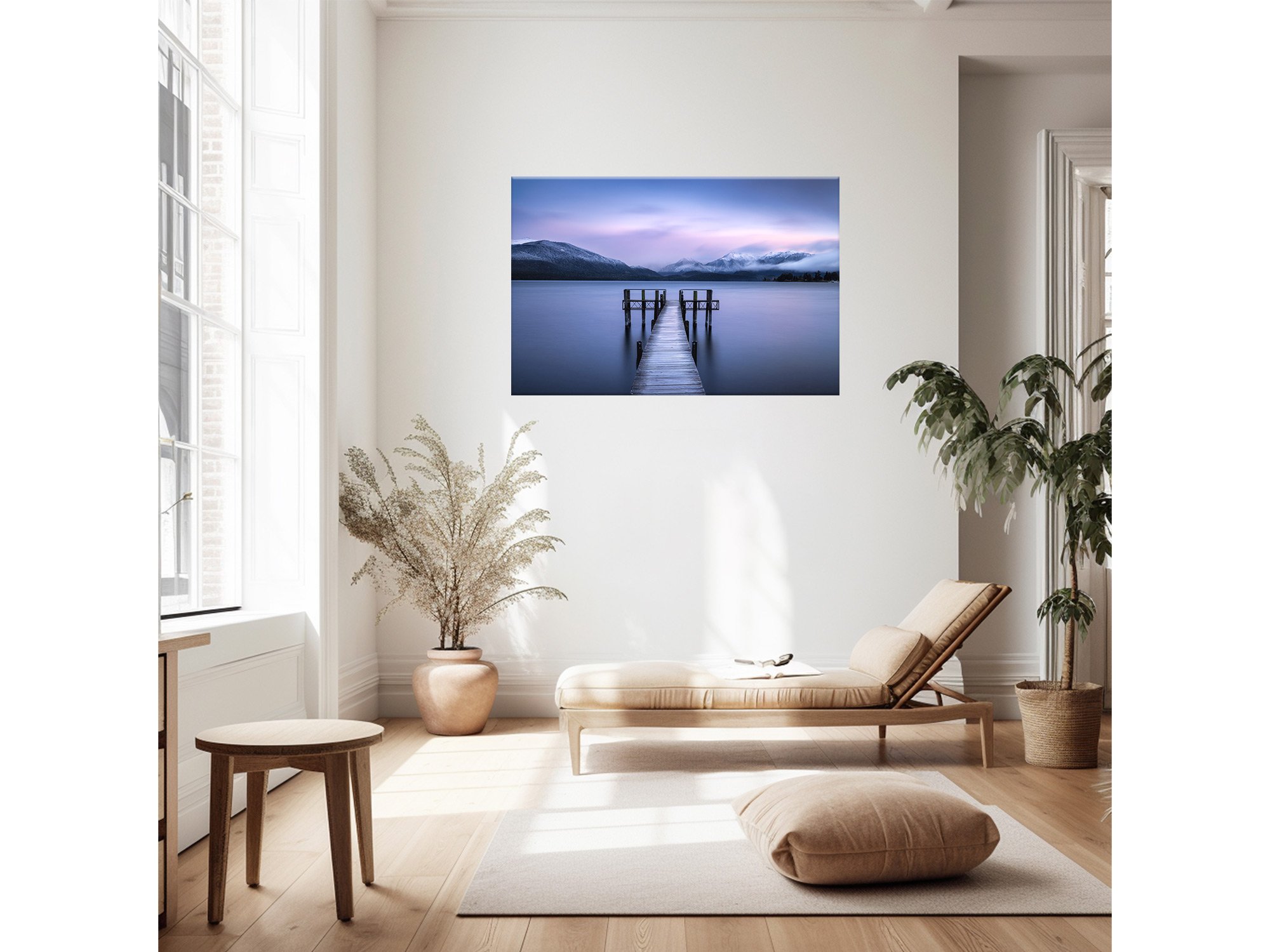 NZ Print of Te Anau Jetty Sunrise Fiordland New Zealand