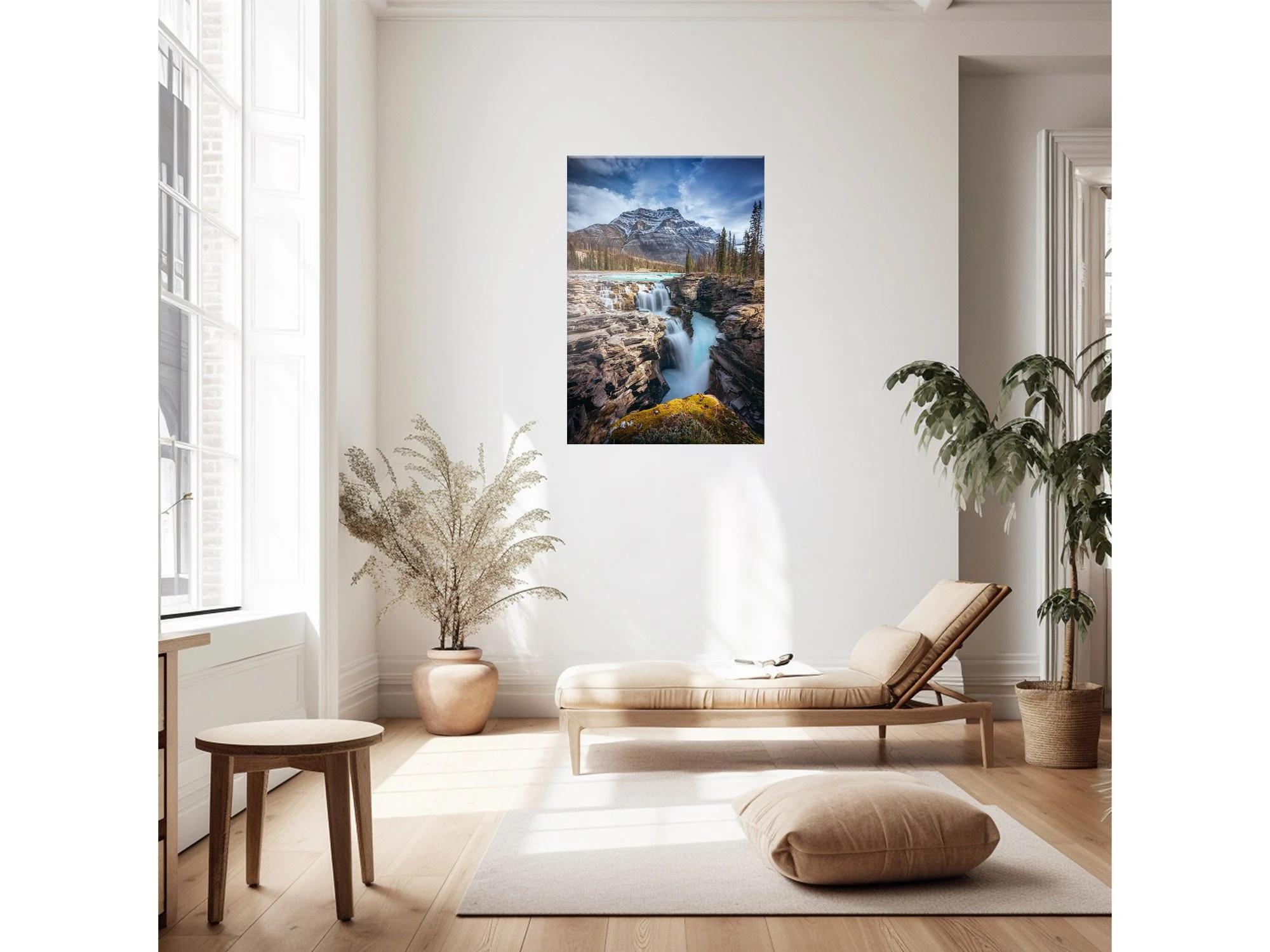 athabasca falls jasper national park canada print