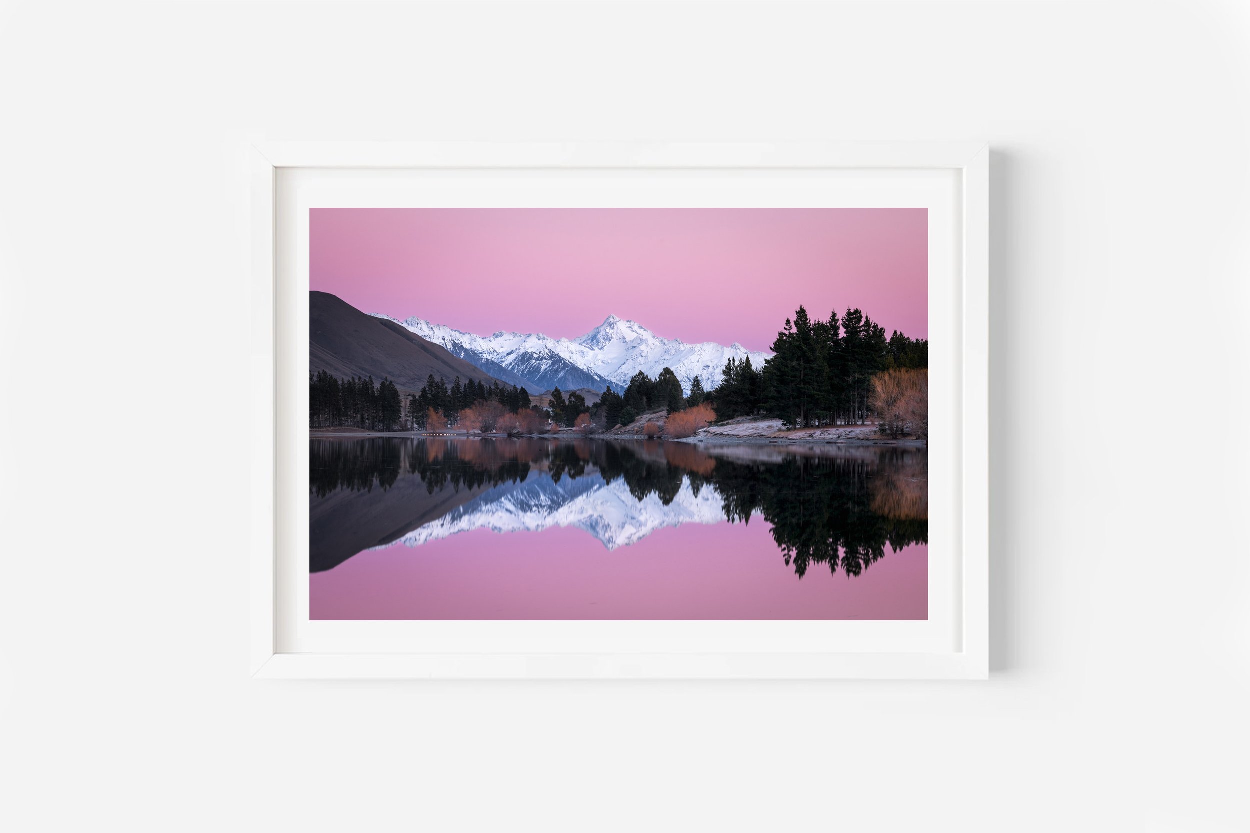 Mount Darchiac Lake Camp Hakatere Conservation Park NZ Print