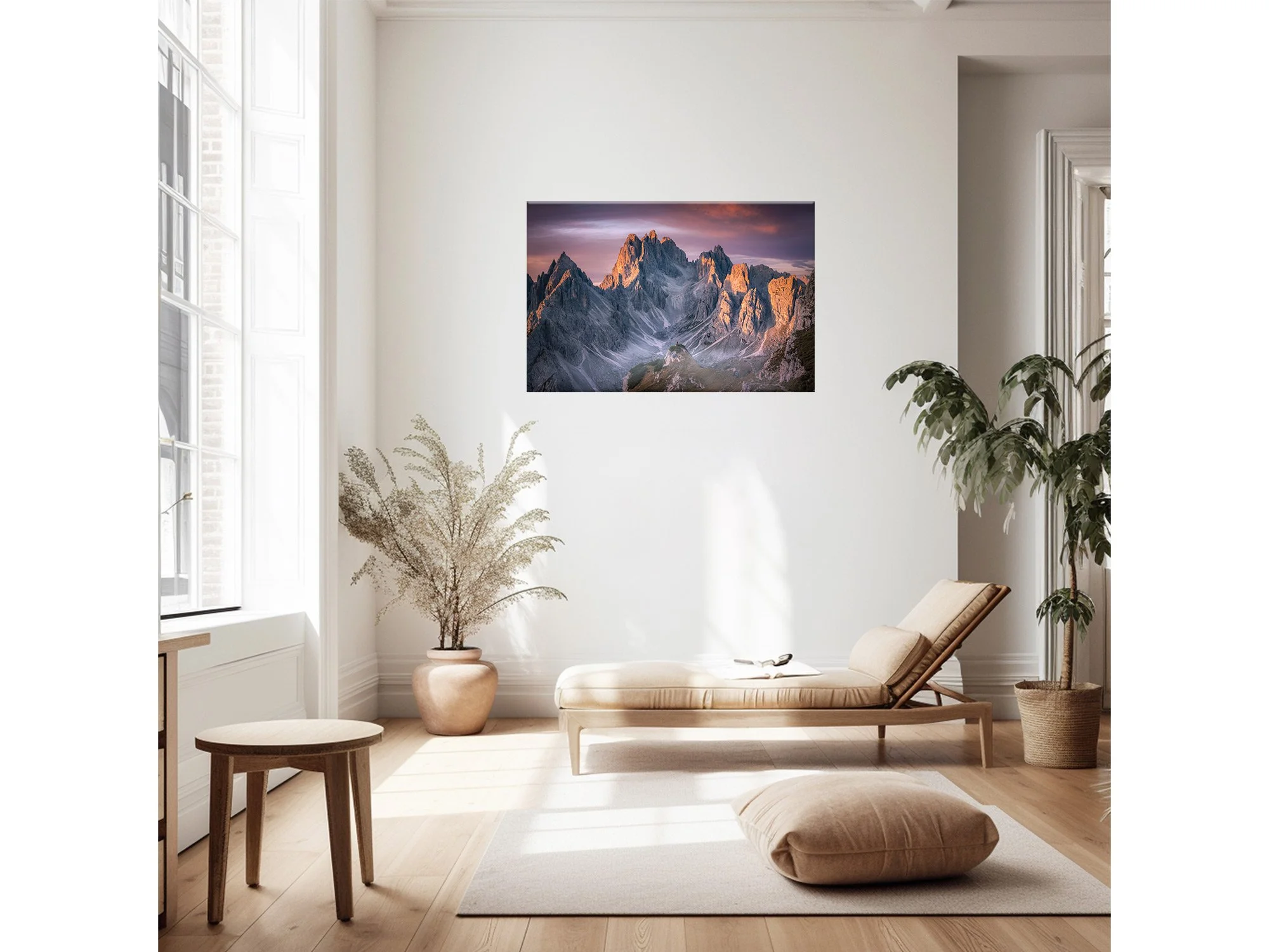 Cima Cadin San Di Lucano Sunrise The Dolomites Italy Print
