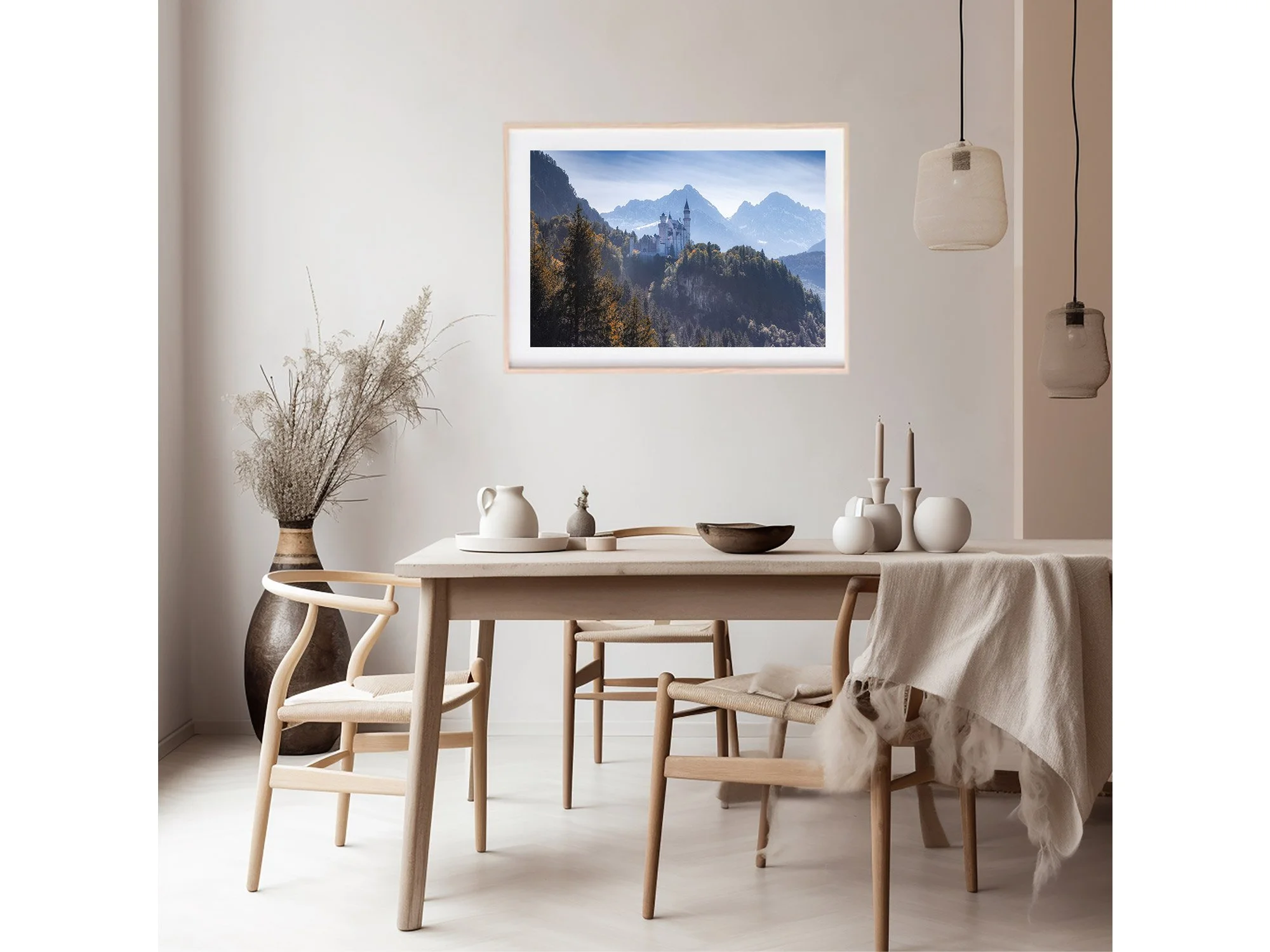 Sunset Neuschwanstein Castle Germany Tegelberg Print