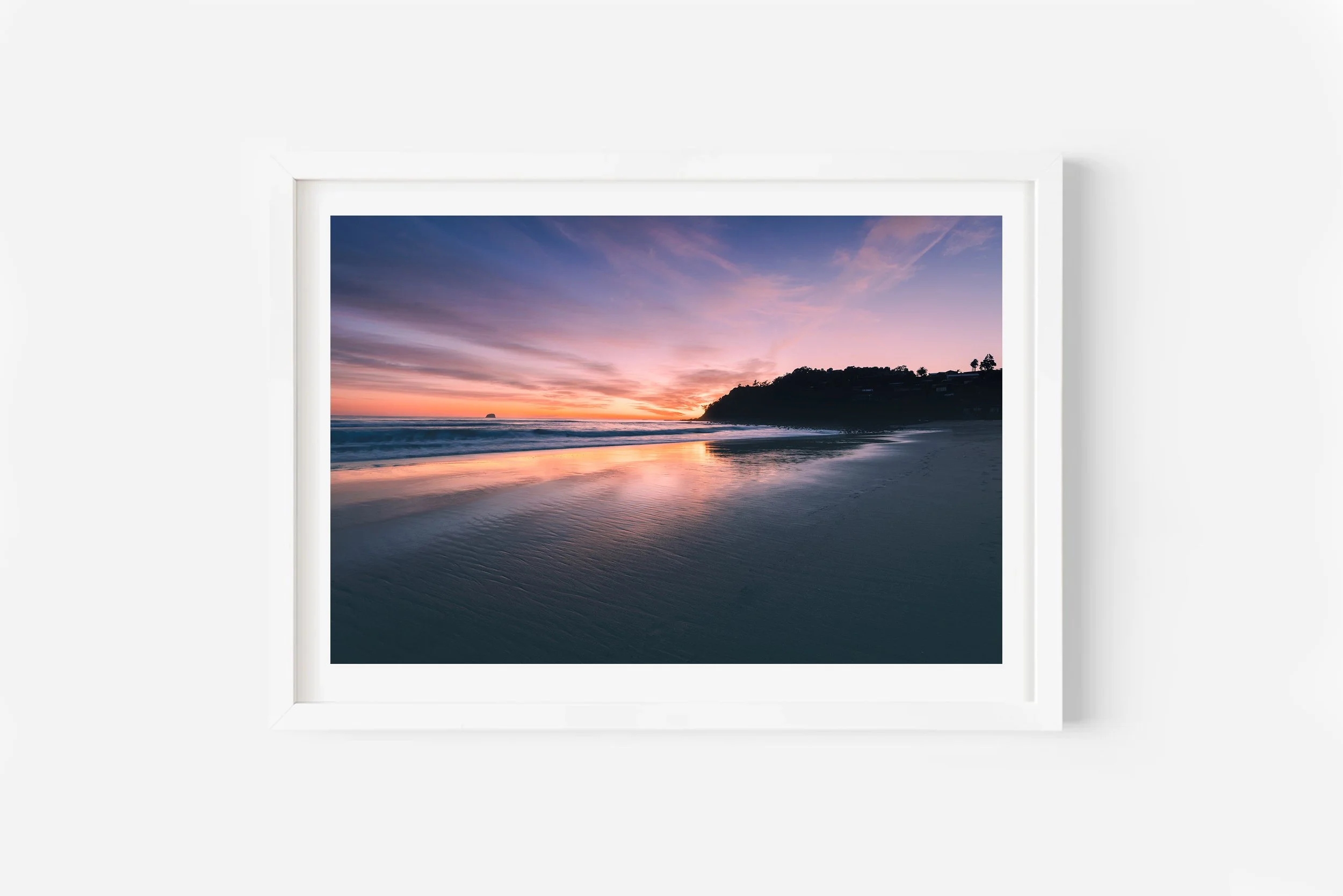 NZ Print of Sunrise at Hot Water Beach Coromandel