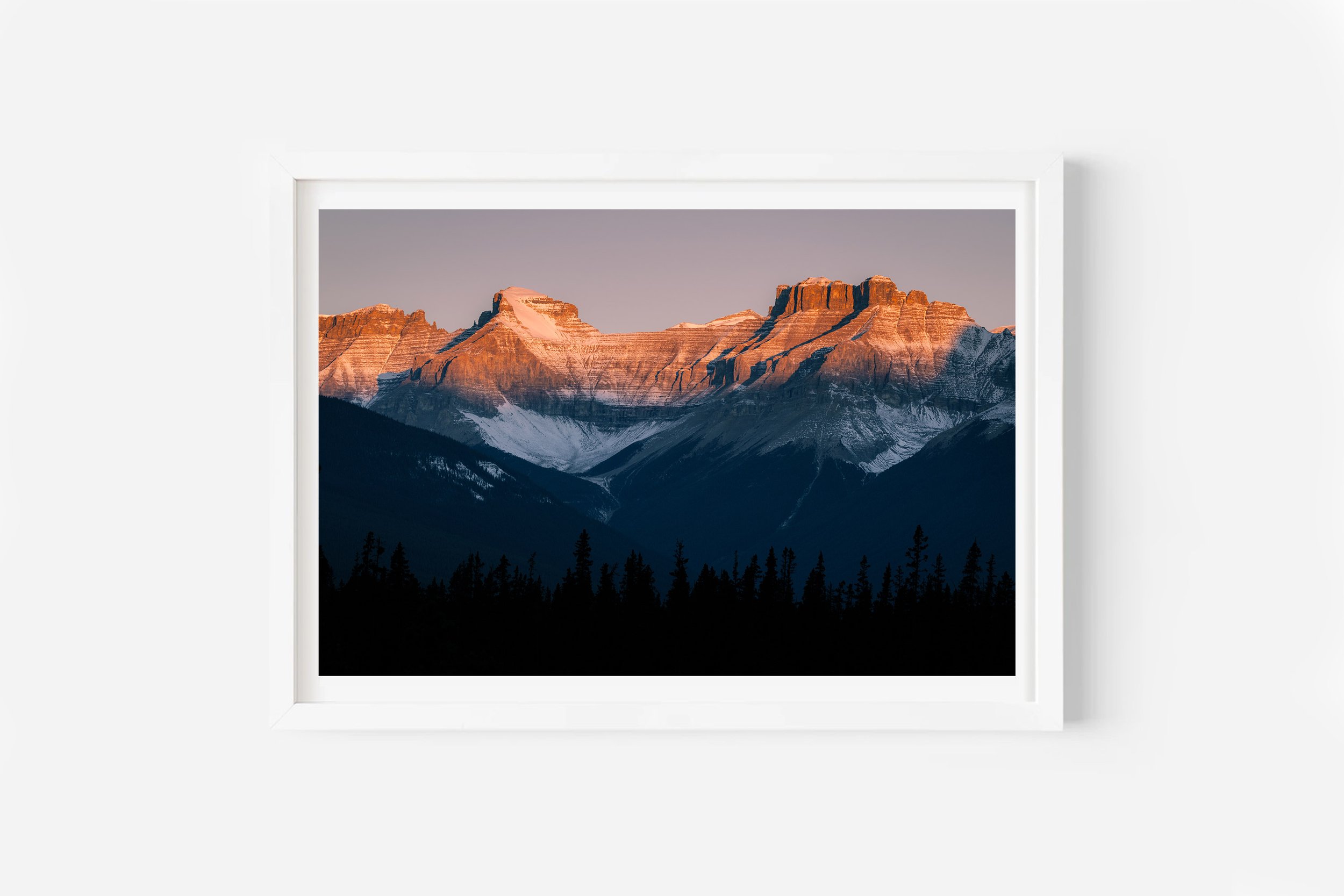 canadian rockies sunset icefield parkway print