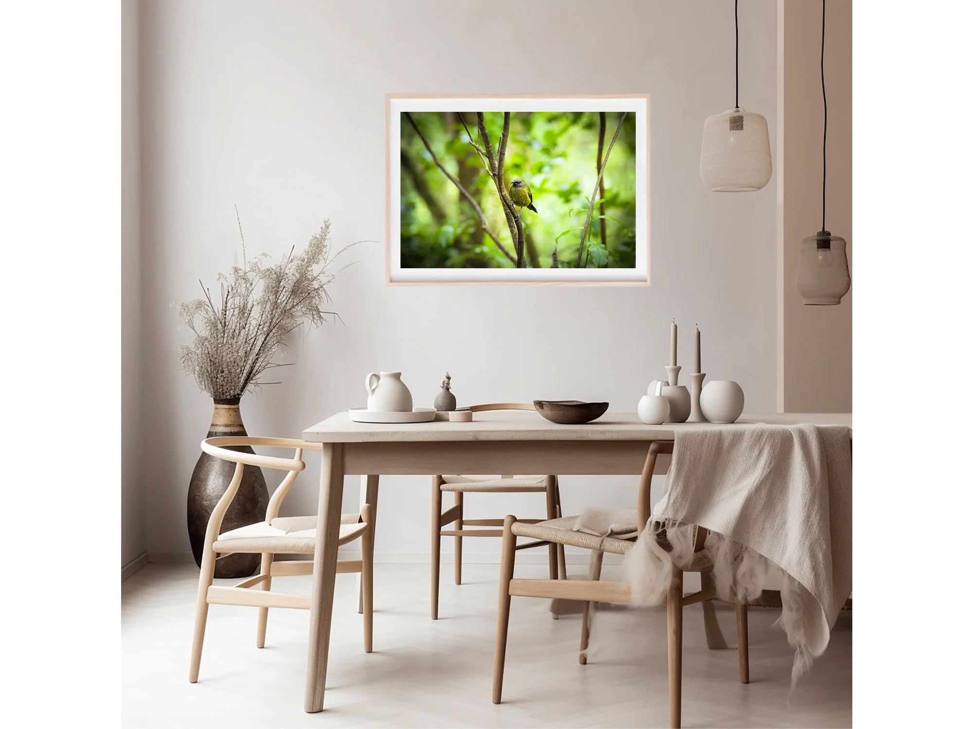 New Zealand Bell Bird Korimako Photo Print