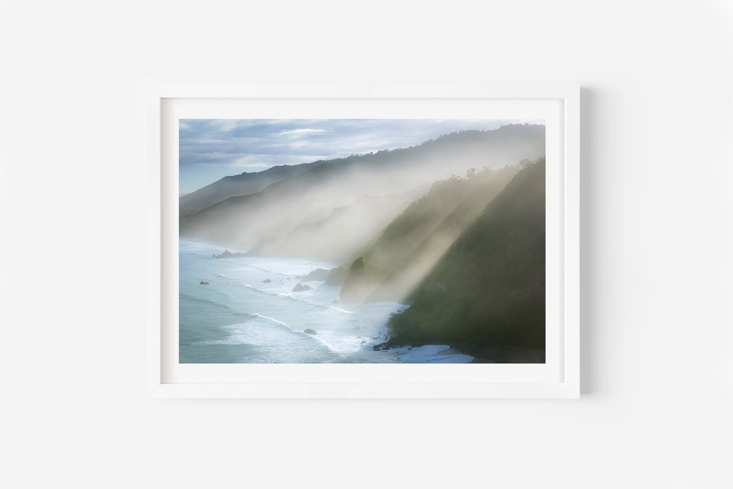 Irimahuwhero Lookout Great Coast Road NZ Print