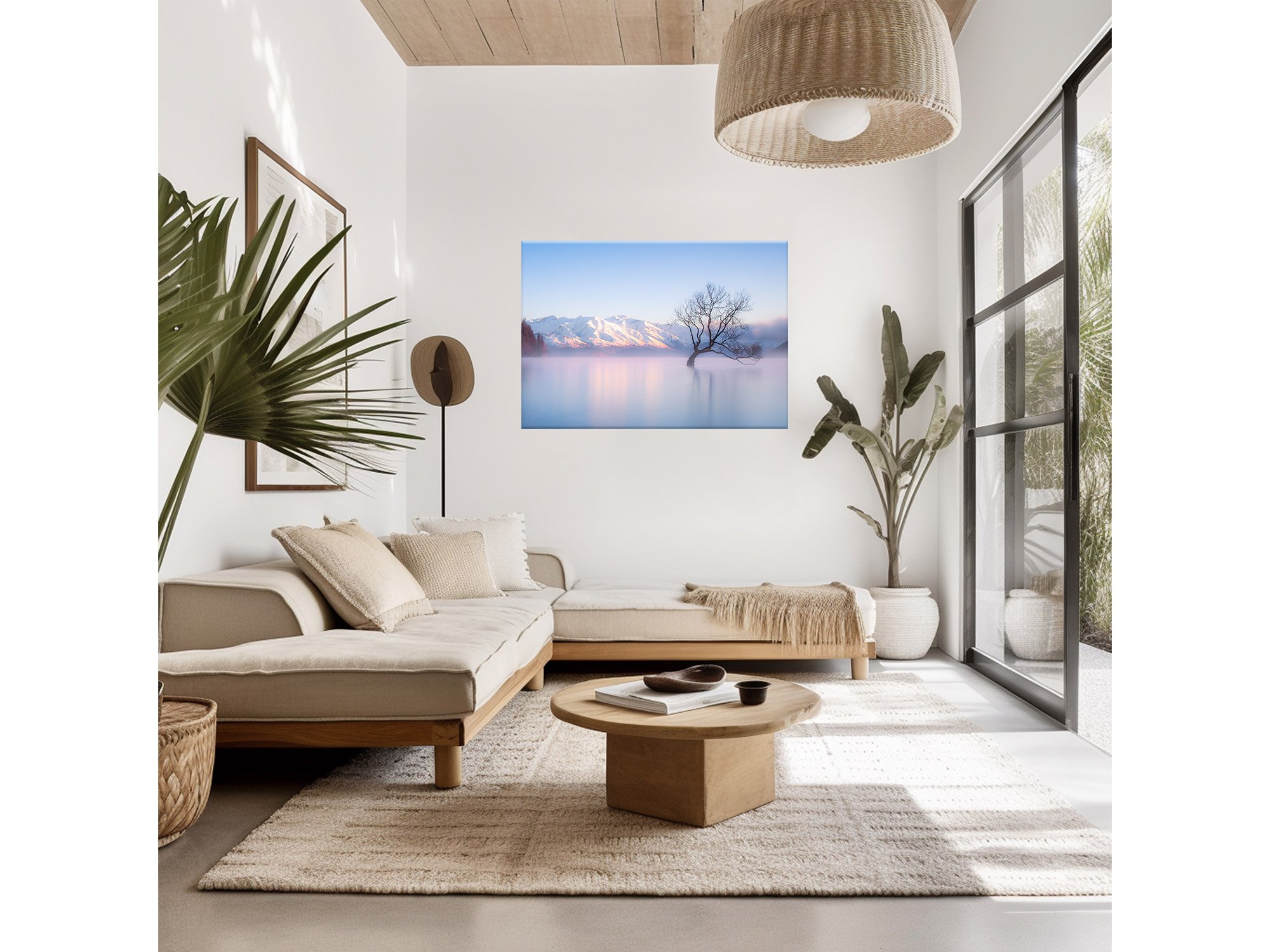 Wanaka Tree sunrise winter NZ Print